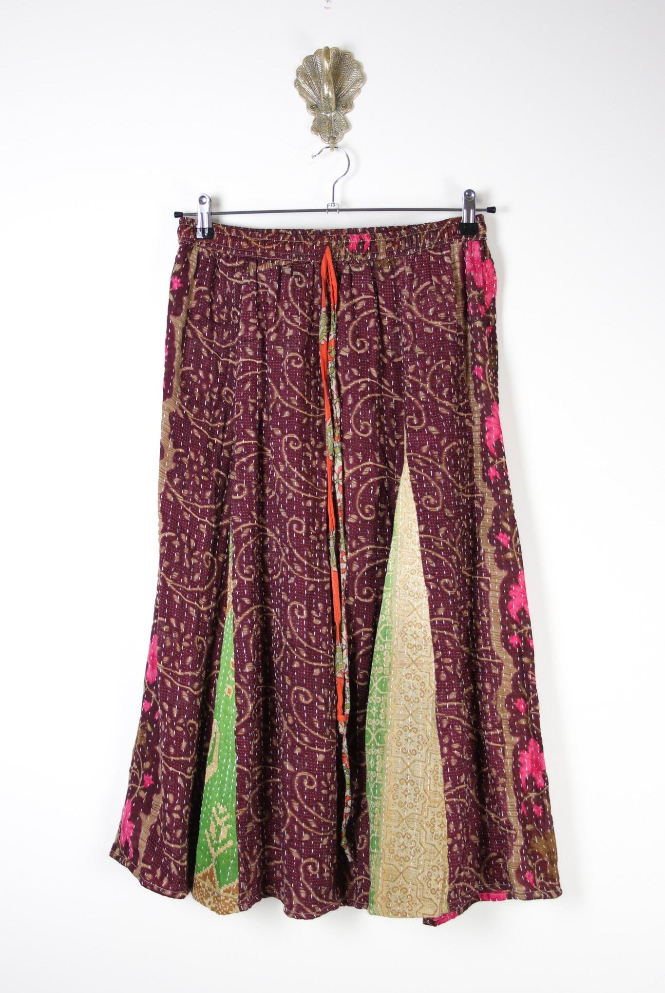 Juno Kantha Skirt M (17888) JunoSkirtMRenewVintage178881 Renew Bohemian Pty Ltd