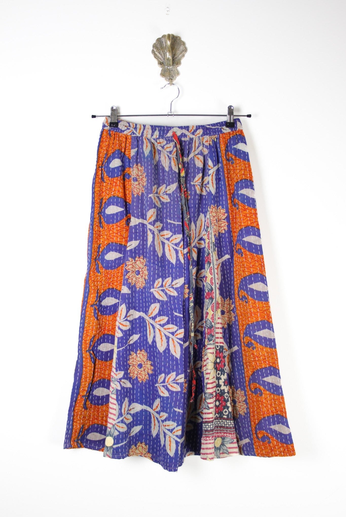 Juno Kantha Skirt S (17738) JunoSkirtSRenewVintage177381 Renew Bohemian Pty Ltd