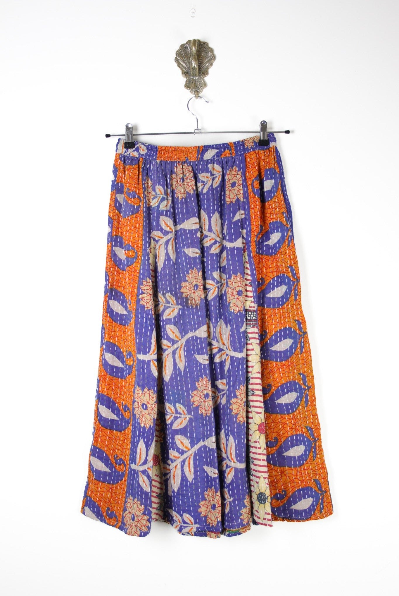 Juno Kantha Skirt S (17738) JunoSkirtSRenewVintage177382 Renew Bohemian Pty Ltd