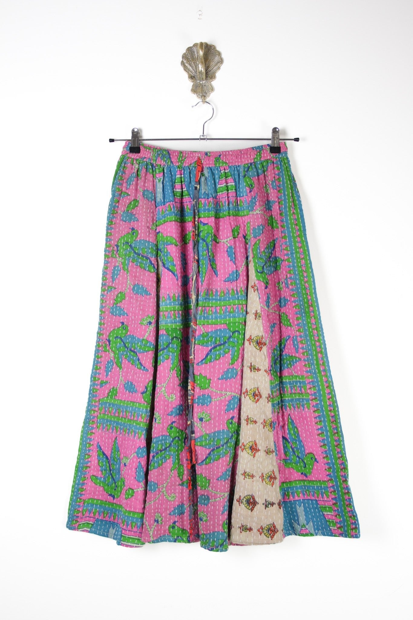 Juno Kantha Skirt S (17743) JunoSkirtSRenewVintage177431 Renew Bohemian Pty Ltd