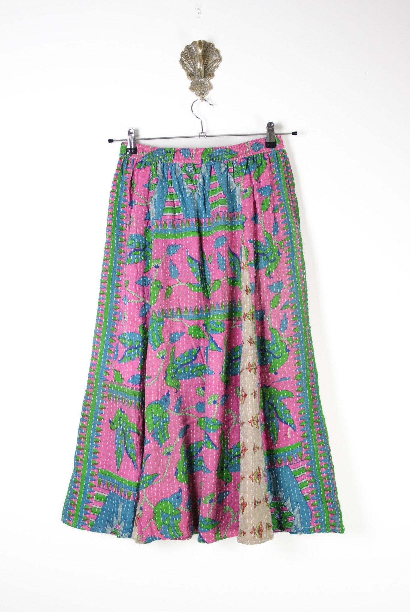 Juno Kantha Skirt S (17743) JunoSkirtSRenewVintage177432 Renew Bohemian Pty Ltd