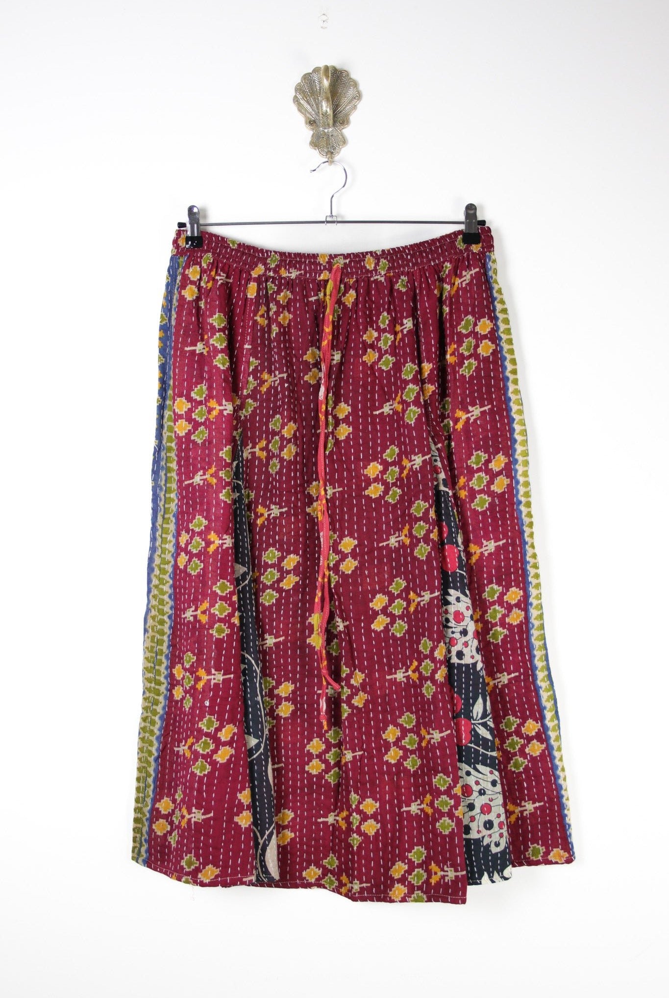 Juno Kantha Skirt XL (17769) JunoSkirtXLRenewVintage177691 Renew Bohemian Pty Ltd