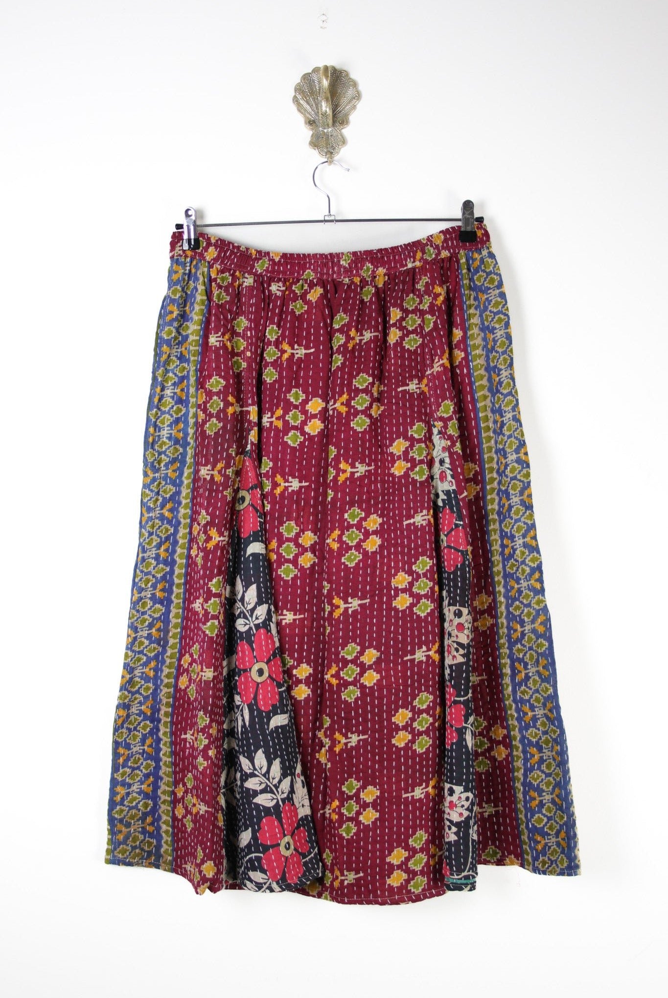 Juno Kantha Skirt XL (17769) JunoSkirtXLRenewVintage177692 Renew Bohemian Pty Ltd