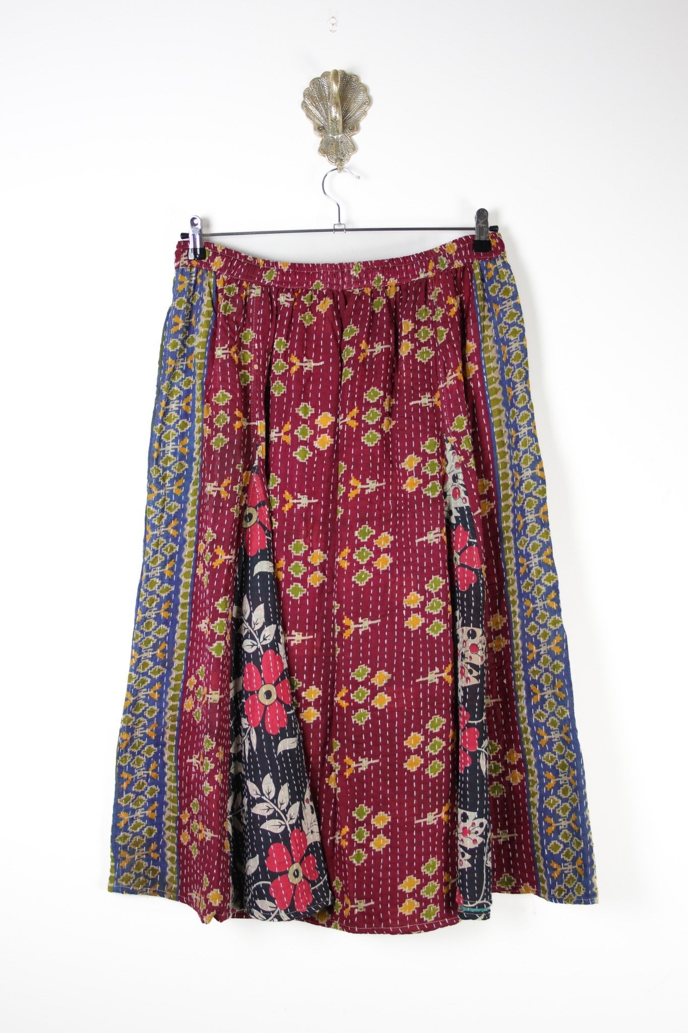 Juno Kantha Skirt XL (17769) JunoSkirtXLRenewVintage177692 Renew Bohemian Pty Ltd