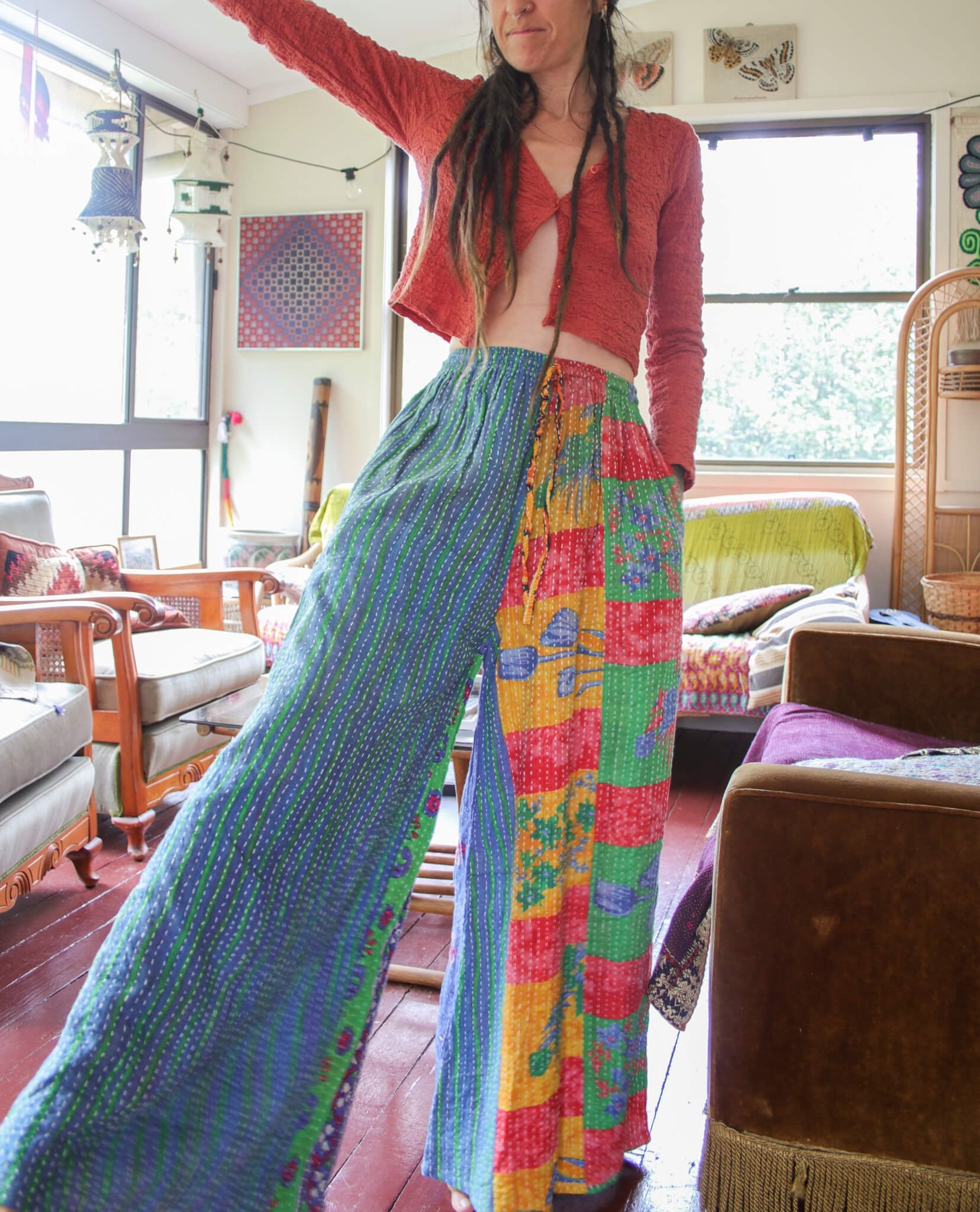 Wholesale Lot - Kantha Palazzo Pants - 12qty KanthaPalazzoPantsRenewVintage_11 Renew Bohemian Pty Ltd