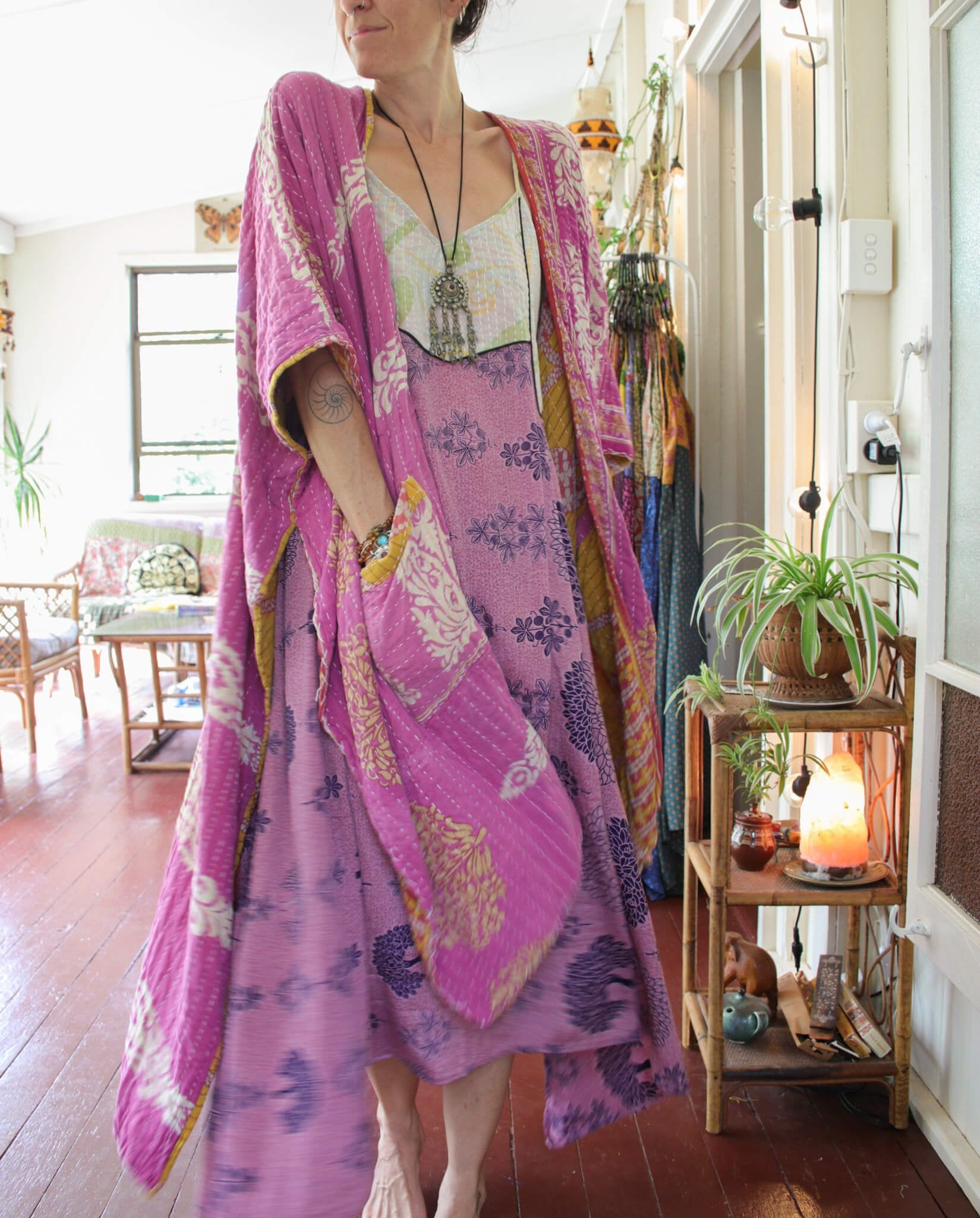 Wholesale Lot - Kantha Ruana - 10qty KantharuanaRENEWVINtAGE Renew Bohemian Pty Ltd