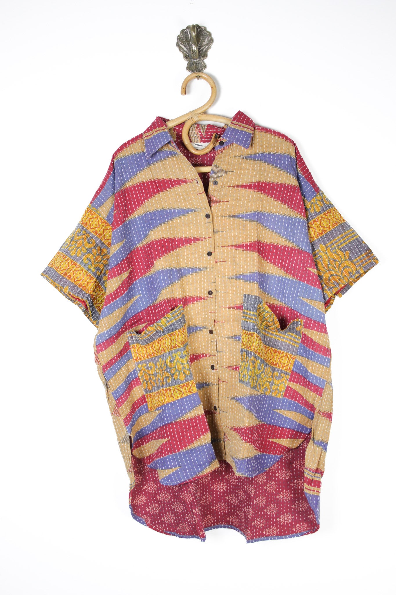Lila Kantha Shirt 2XL (10583)