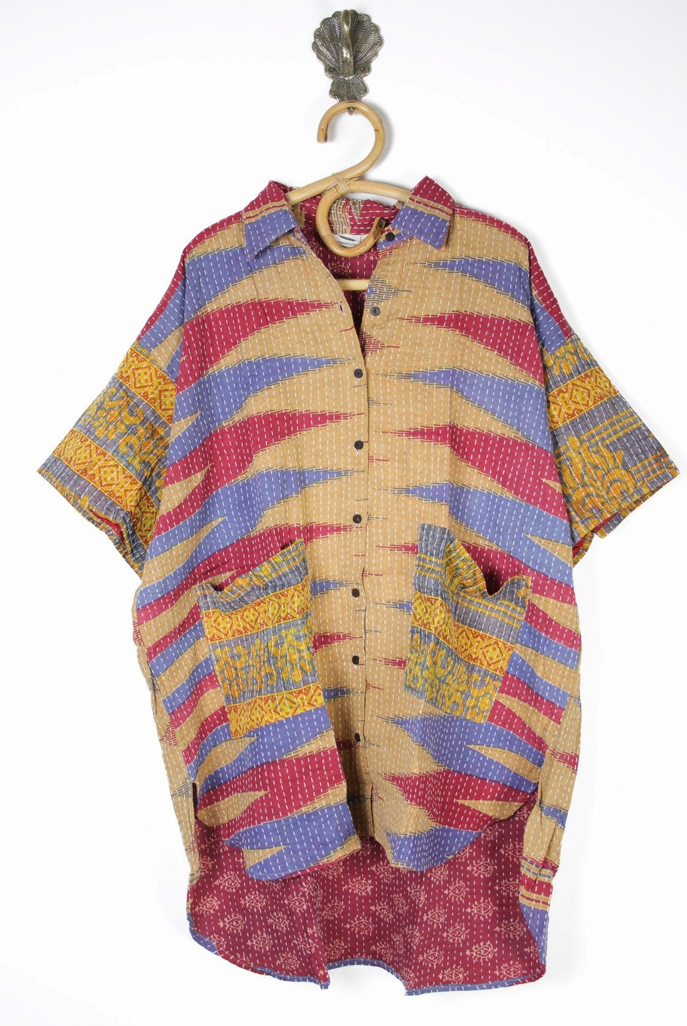Lila Kantha Shirt 2XL (10583) LilaShirt2XLRenewVintage105831_7bb574ac-0c4f-427a-a22c-e1a780e0c79a Renew Bohemian Pty Ltd