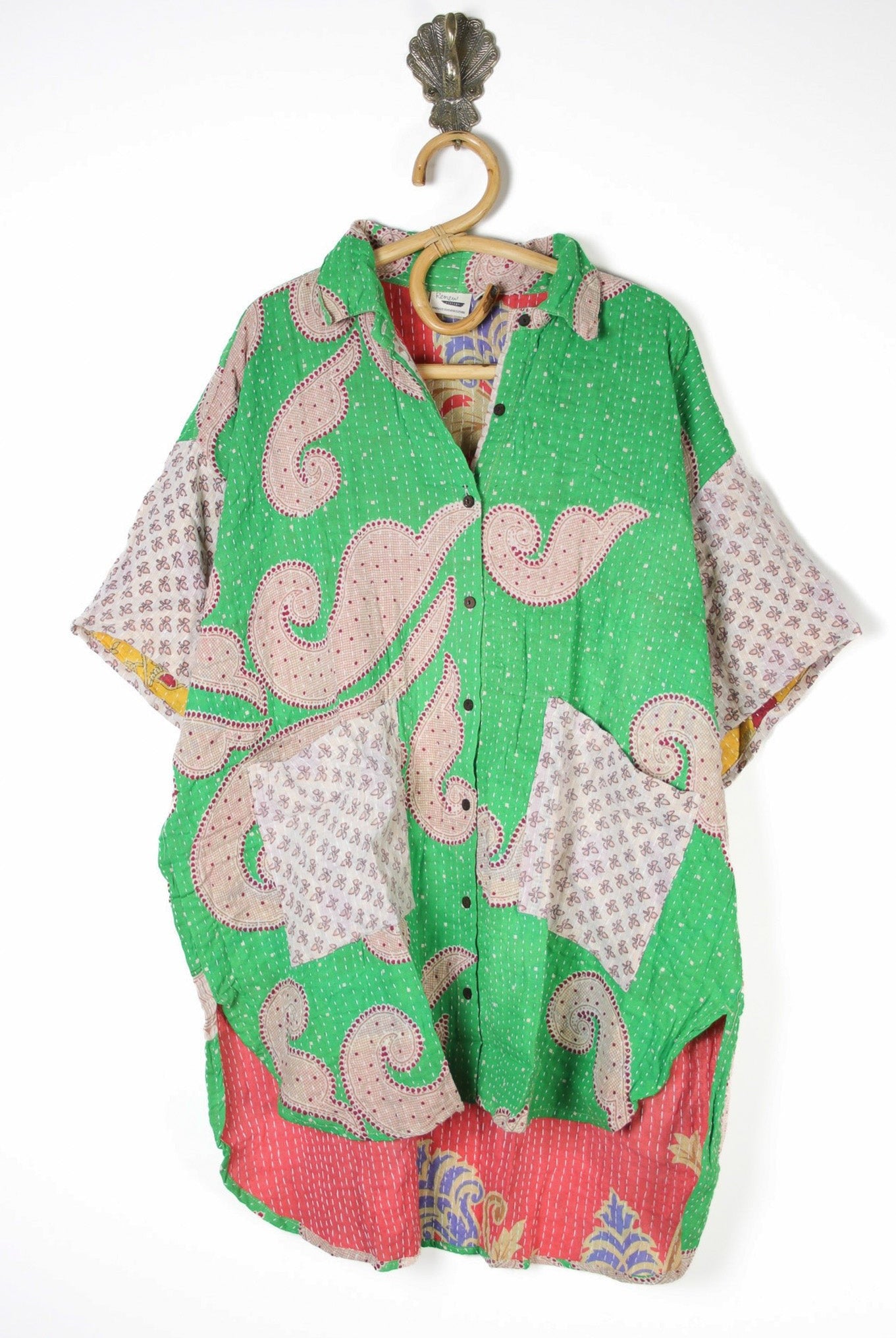 Lila Kantha Shirt 2XL (10587) LilaShirt2XLRenewVintage105871_12a9e503-039e-46c2-8e77-007d75baead5 Renew Bohemian Pty Ltd