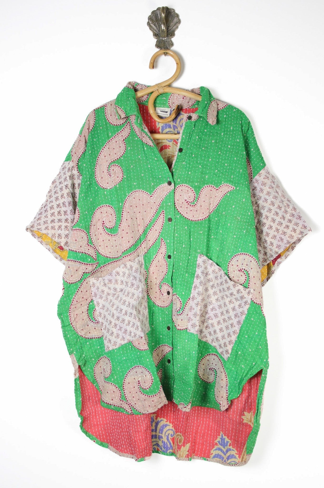 Lila Kantha Shirt 2XL (10587) LilaShirt2XLRenewVintage105871_12a9e503-039e-46c2-8e77-007d75baead5 Renew Bohemian Pty Ltd