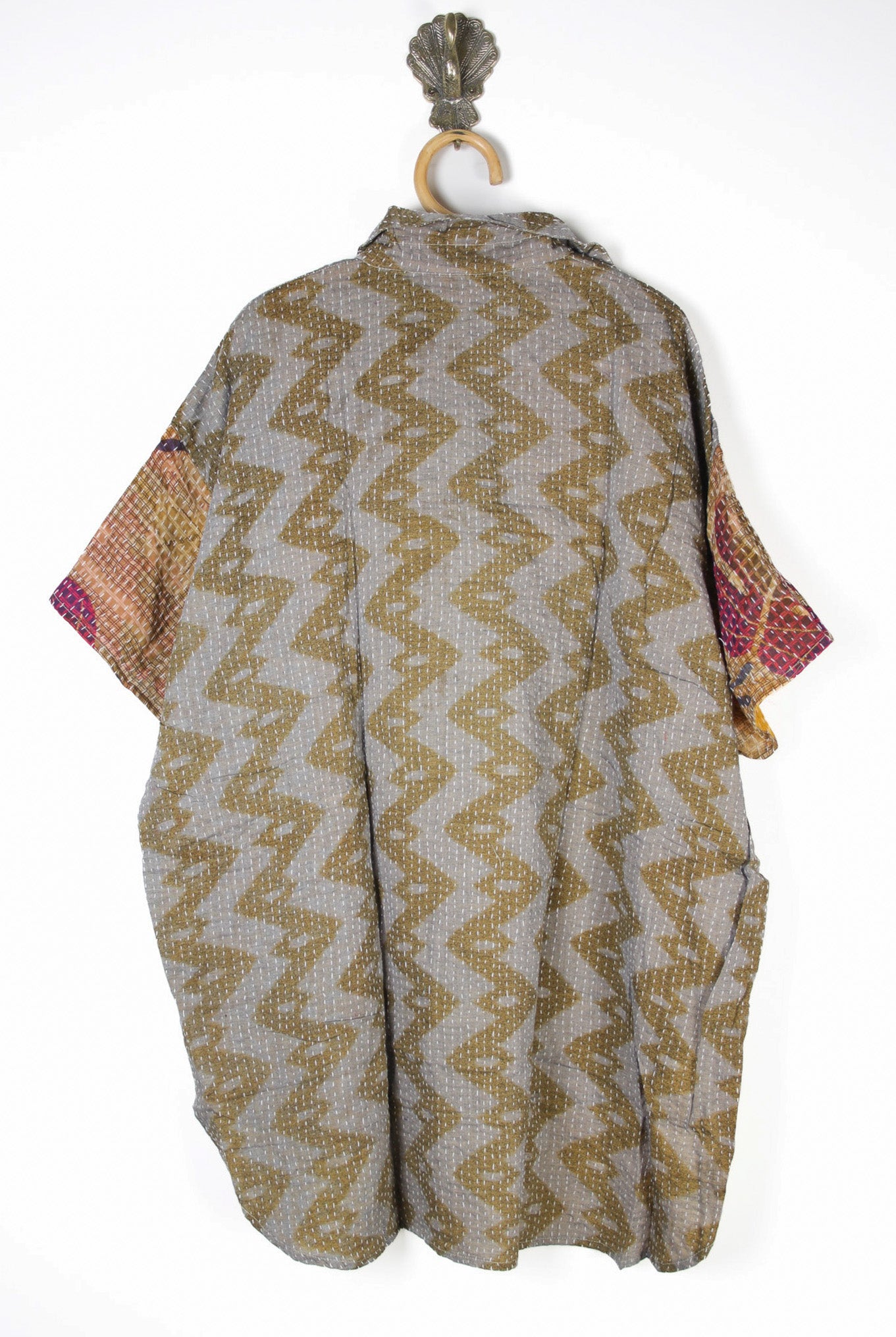 Lila Kantha Shirt 3XL (10576) LilaShirt3XLRenewVintage105762_3c6456f5-4195-42ae-8c94-e66ab8f8d18f Renew Bohemian Pty Ltd