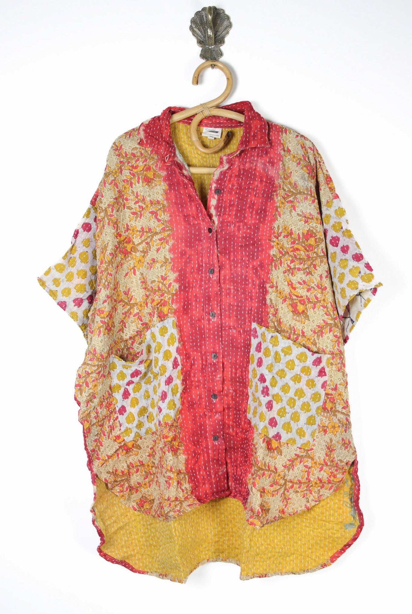 Lila Kantha Shirt 3XL (10581) LilaShirt3XLRenewVintage105811_b15cf409-d263-442f-9b26-081911ffa393 Renew Bohemian Pty Ltd