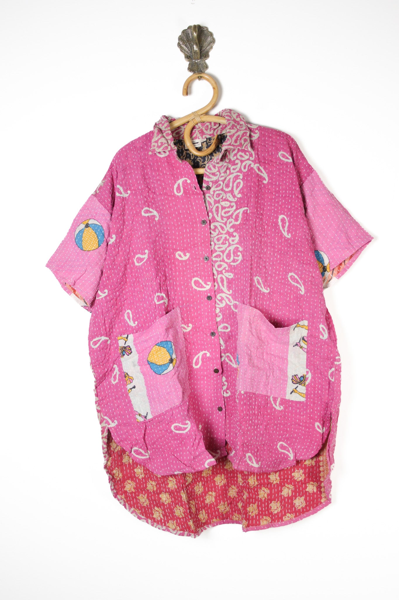 Lila Kantha Shirt L (10635)