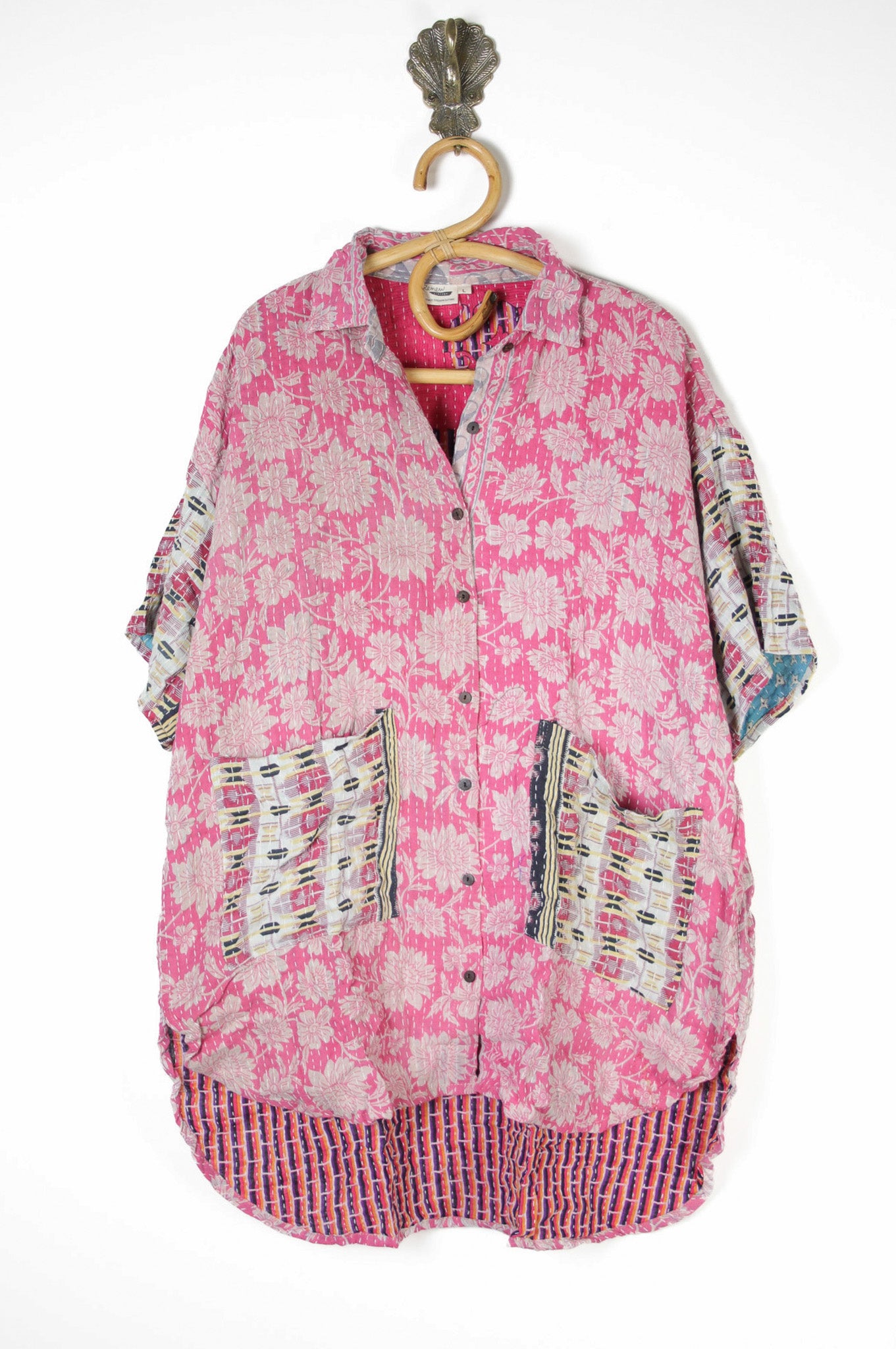 Lila Kantha Shirt L (10641)