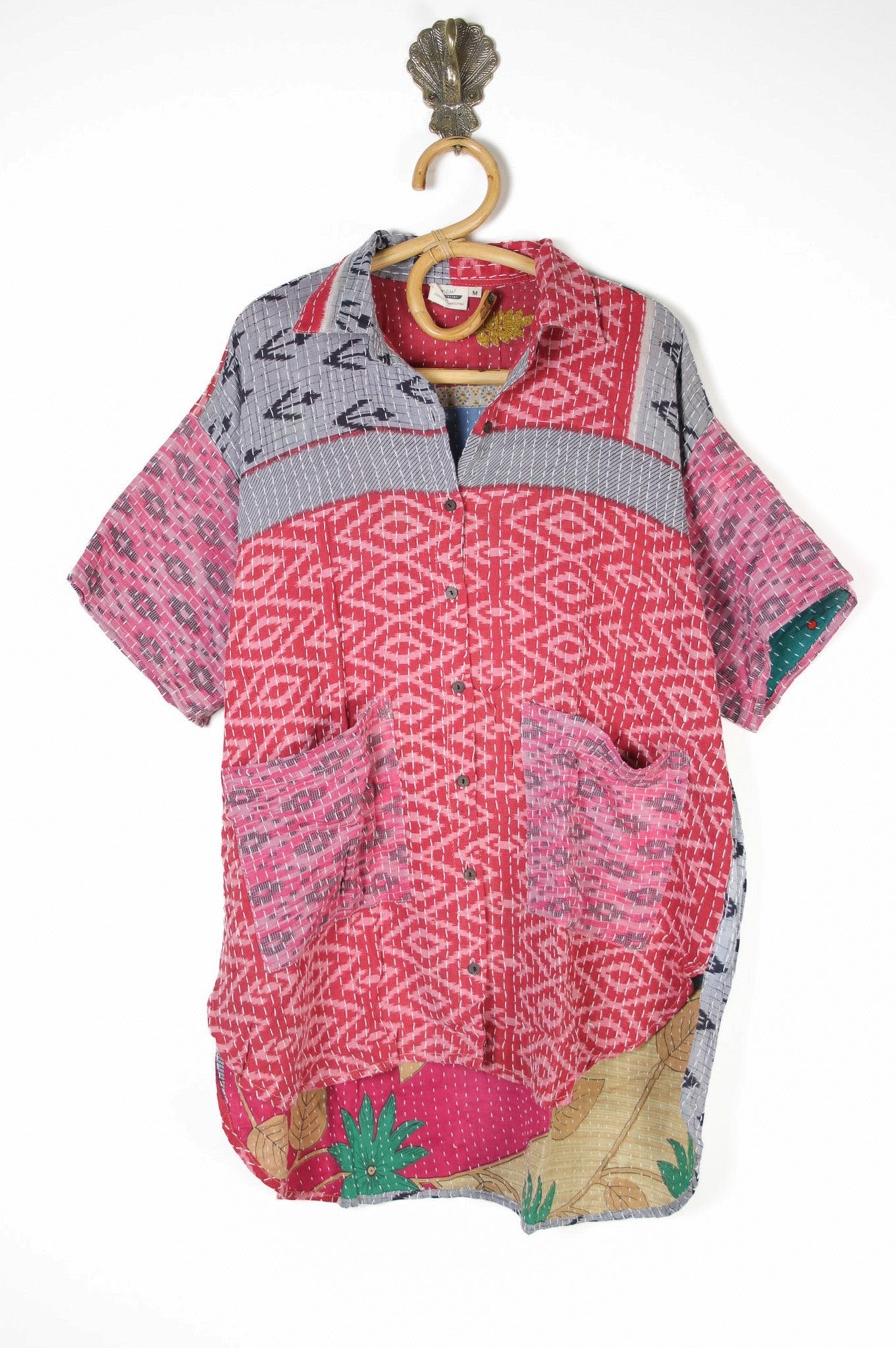 Lila Kantha Shirt M (10653) LilaShirtMRenewVintage106531_be486ce0-e3c5-4d84-822b-0877a9757e10 Renew Bohemian Pty Ltd