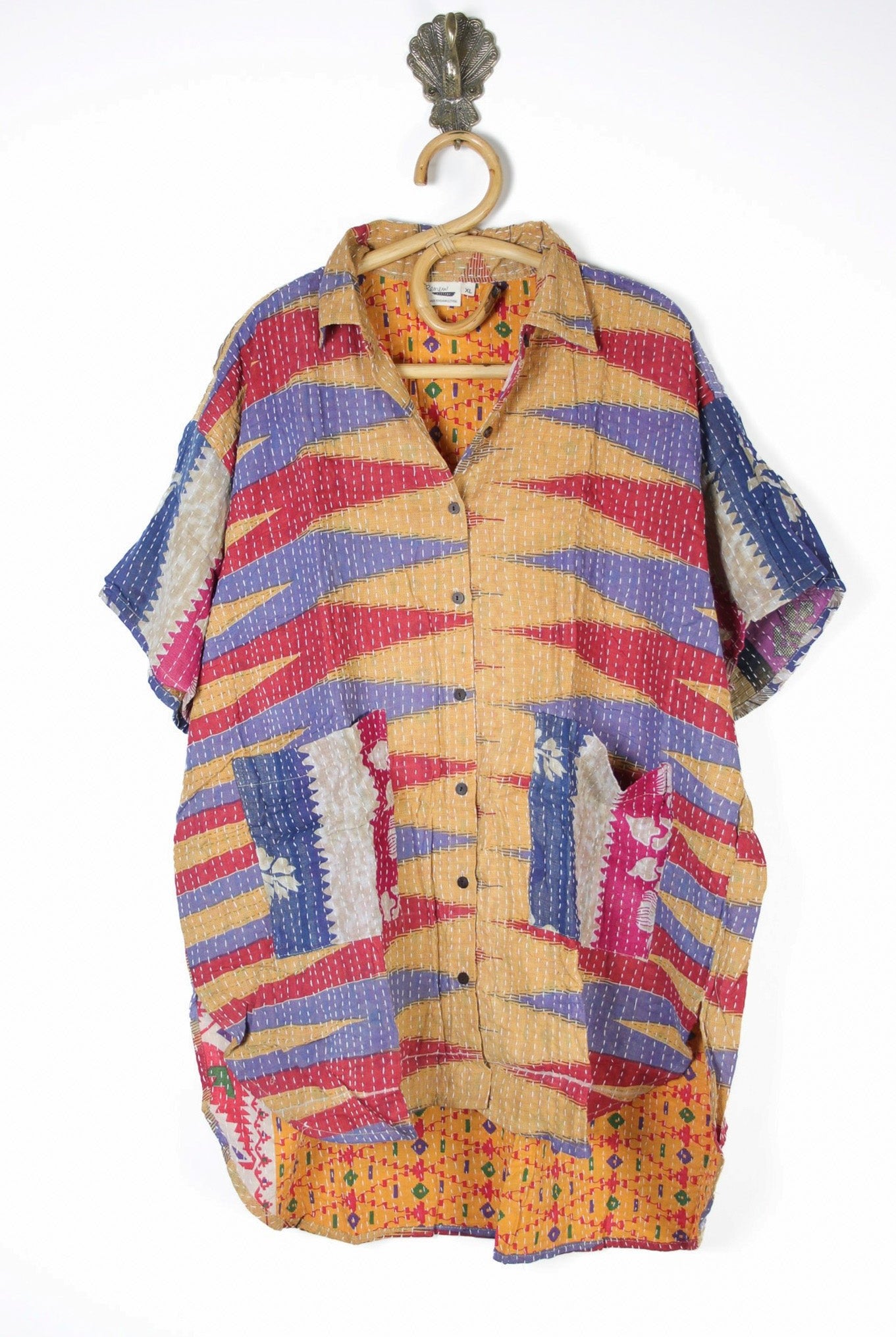 Lila Kantha Shirt XL (10616) LilaShirtXLRenewVintage106161_18afd15e-89b9-47e2-996b-6a2ee14ab9c0 Renew Bohemian Pty Ltd