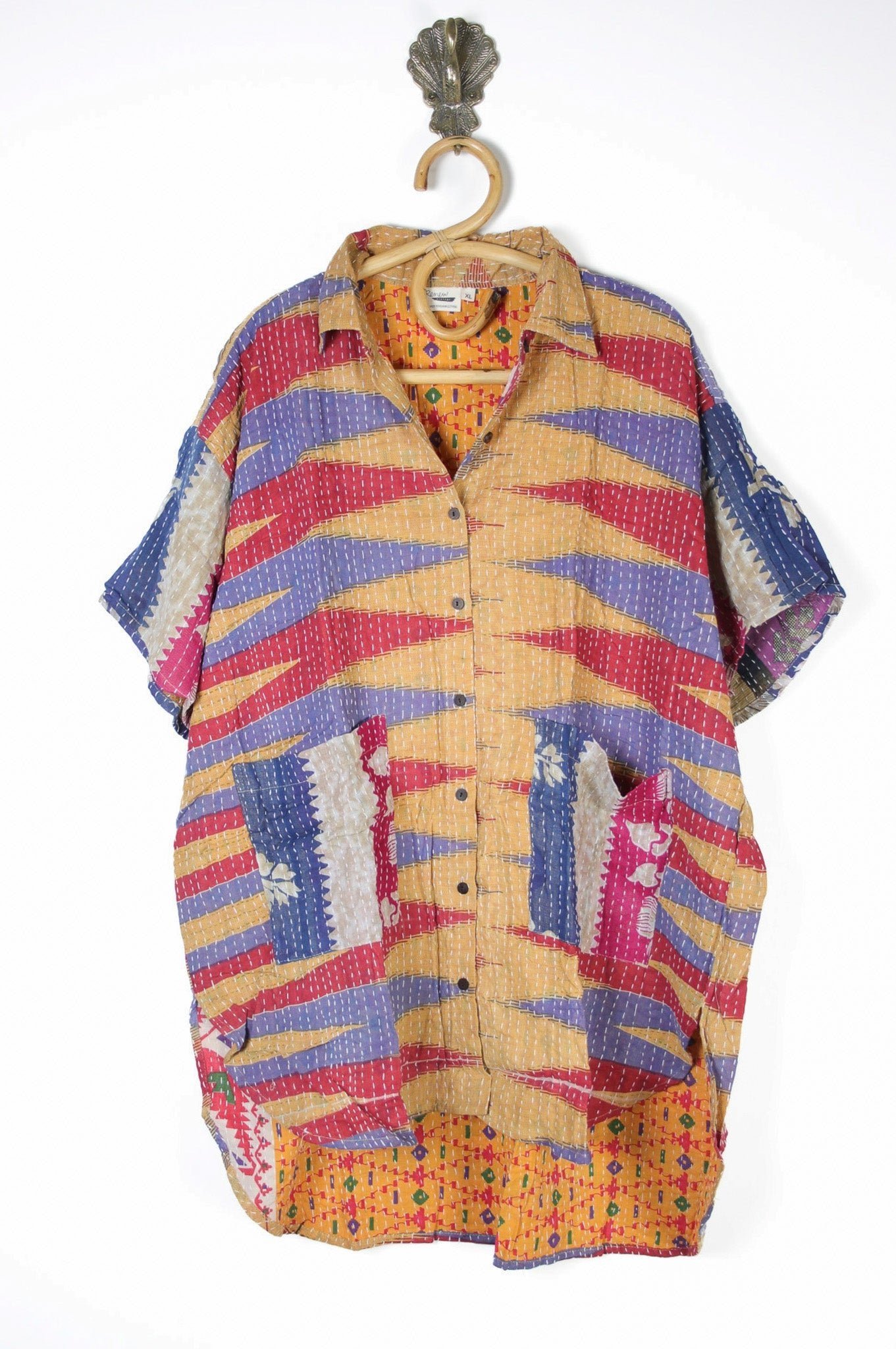 Lila Kantha Shirt XL (10616) LilaShirtXLRenewVintage106161_18afd15e-89b9-47e2-996b-6a2ee14ab9c0 Renew Bohemian Pty Ltd