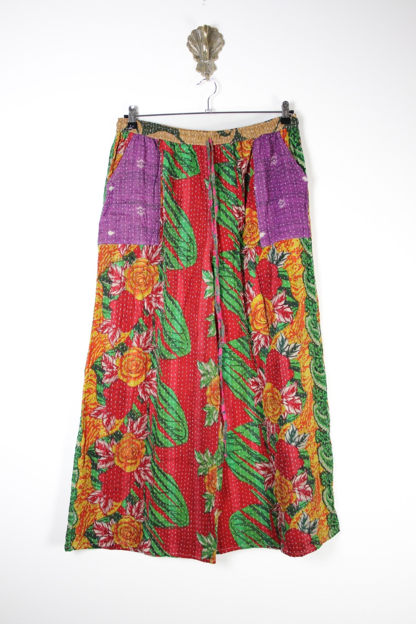 Kantha Lounge Pants 2XL (18170) LoungePants2XLRenewVintage181701 Renew Bohemian Pty Ltd