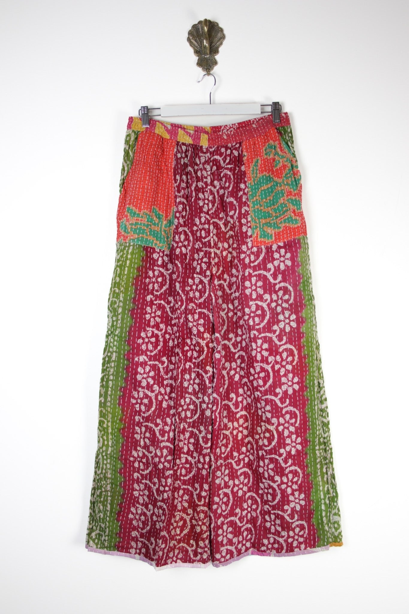 Kantha Lounge Pants L (15895) LoungePantsLRenewVintage158953 Renew Bohemian Pty Ltd