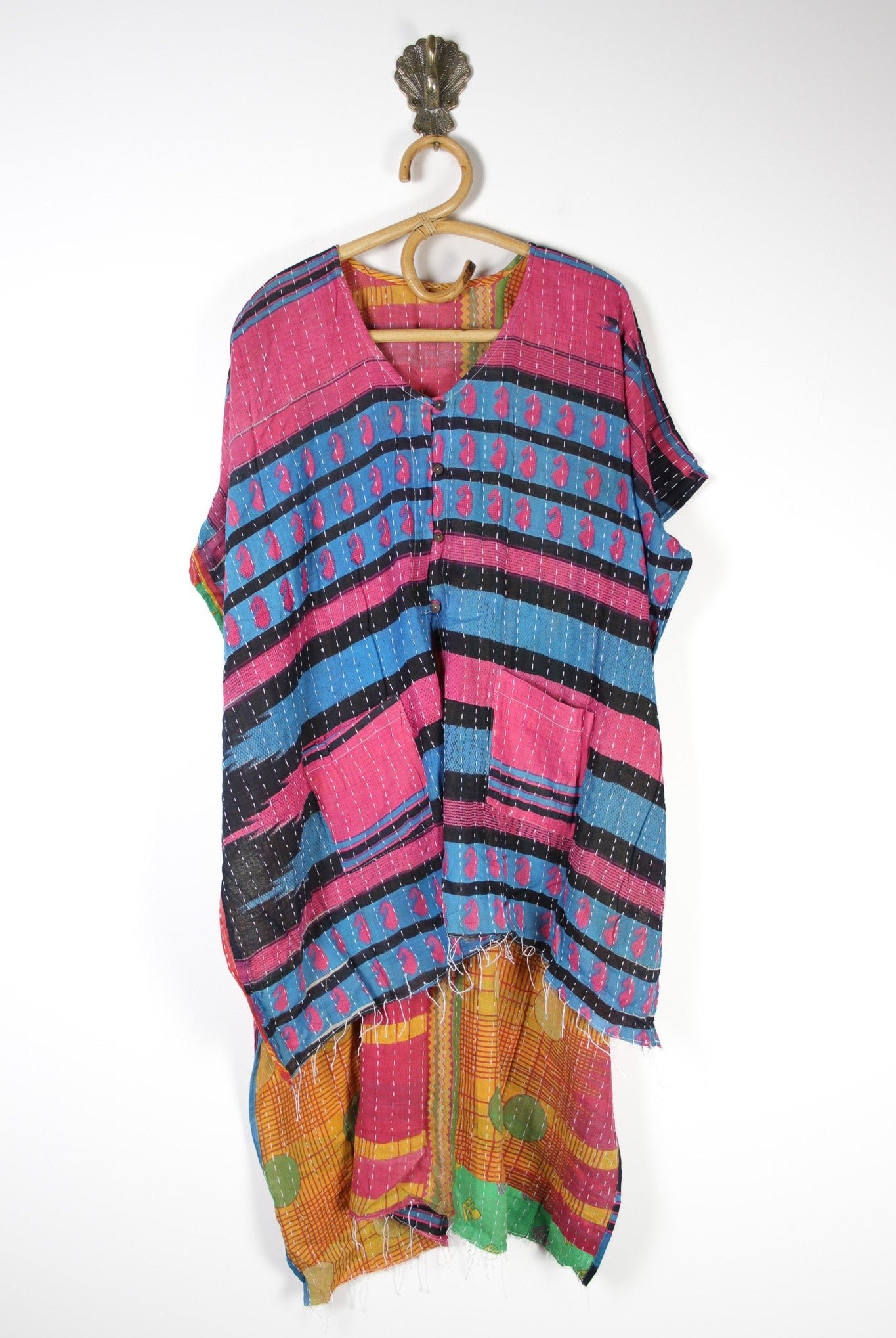 Mantra Kantha Tunic (13132) MantraTunicsRenewVintage131321 Renew Bohemian Pty Ltd