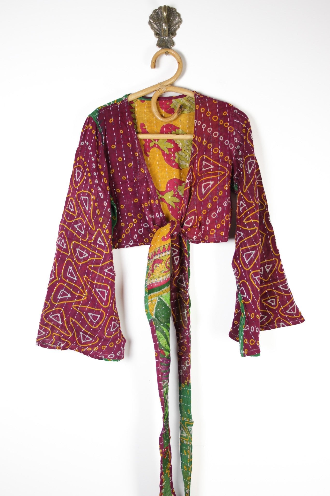 Maverick Wrap Top S (11660) MaverickTopSRenewVintage116601 Renew Bohemian Pty Ltd