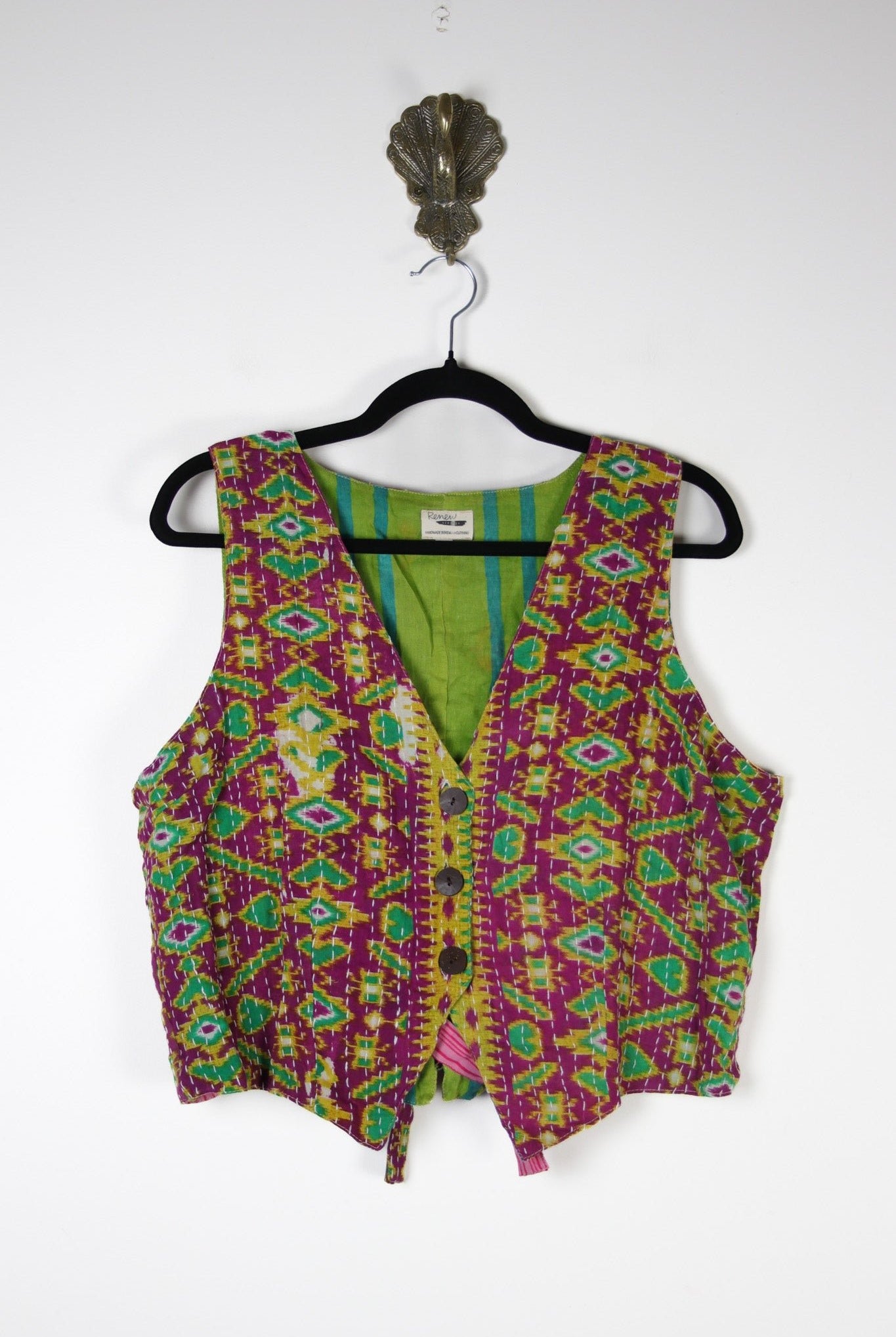 Moksha Kantha Vest L (17406) MokshaVestLRenewVintage174061 Renew Bohemian Pty Ltd