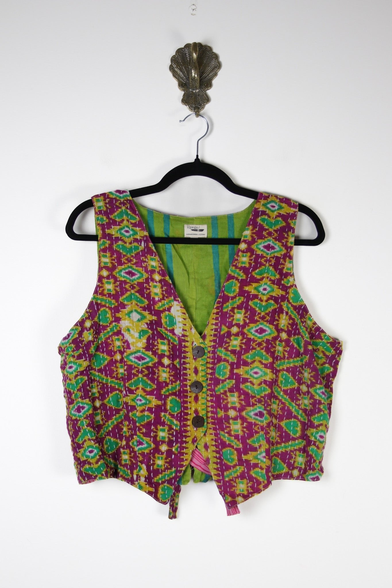 Moksha Kantha Vest L (17406) MokshaVestLRenewVintage174061 Renew Bohemian Pty Ltd