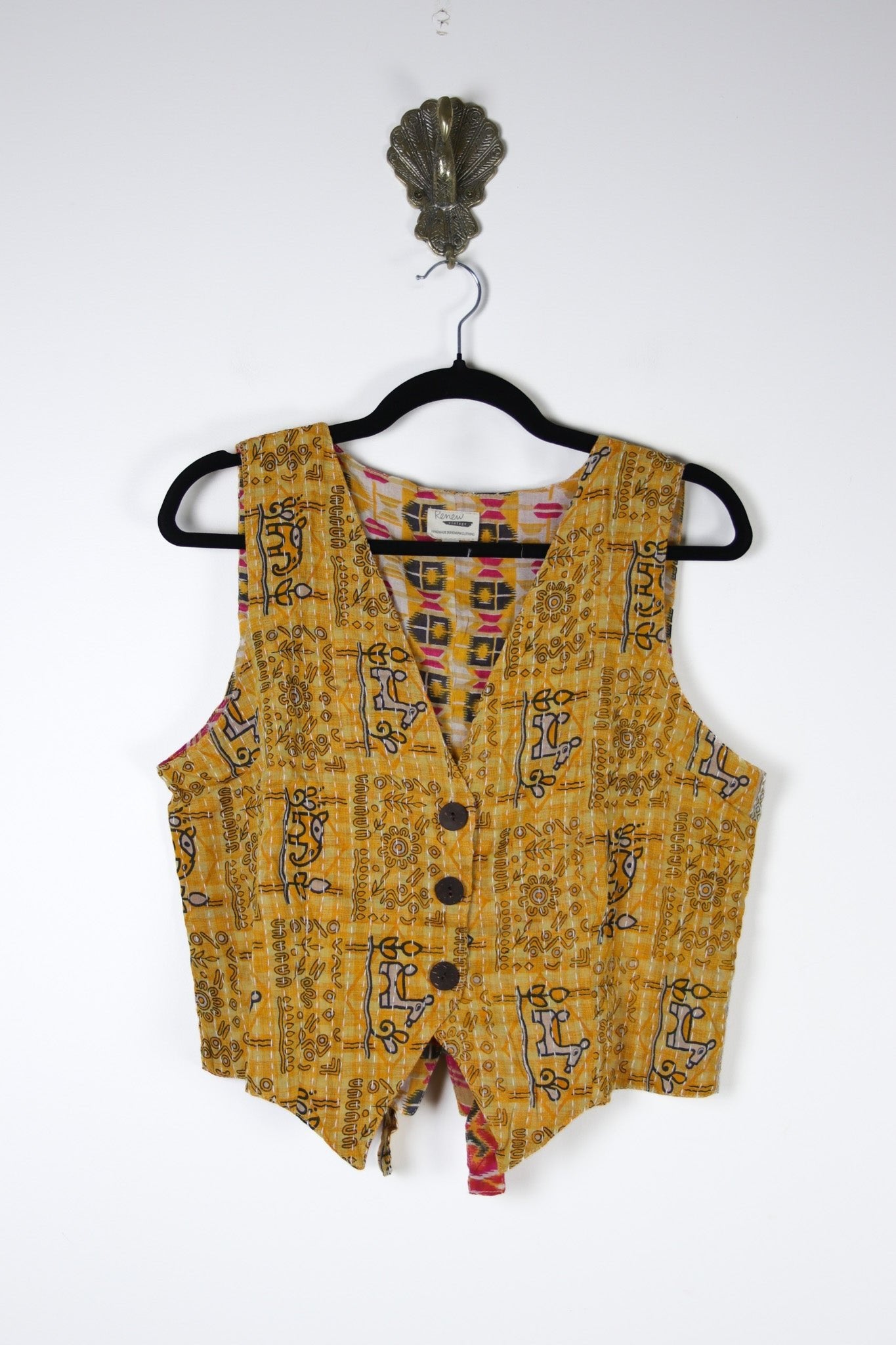 Moksha Kantha Vest M (17385) MokshaVestMRenewVintage173851 Renew Bohemian Pty Ltd