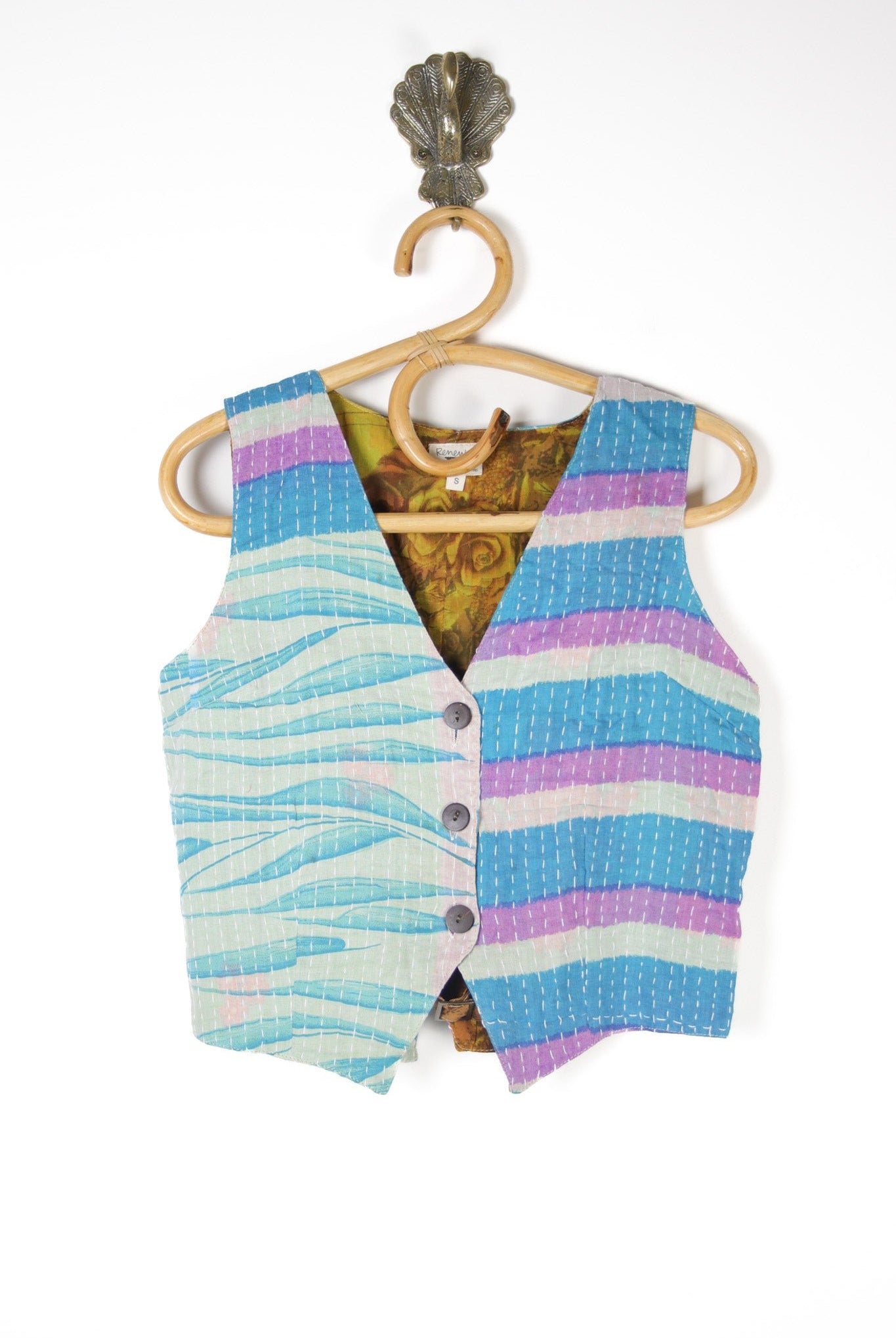 Moksha Kantha Vest S (10149) MokshaVestSRenewVintage101491 Renew Bohemian Pty Ltd