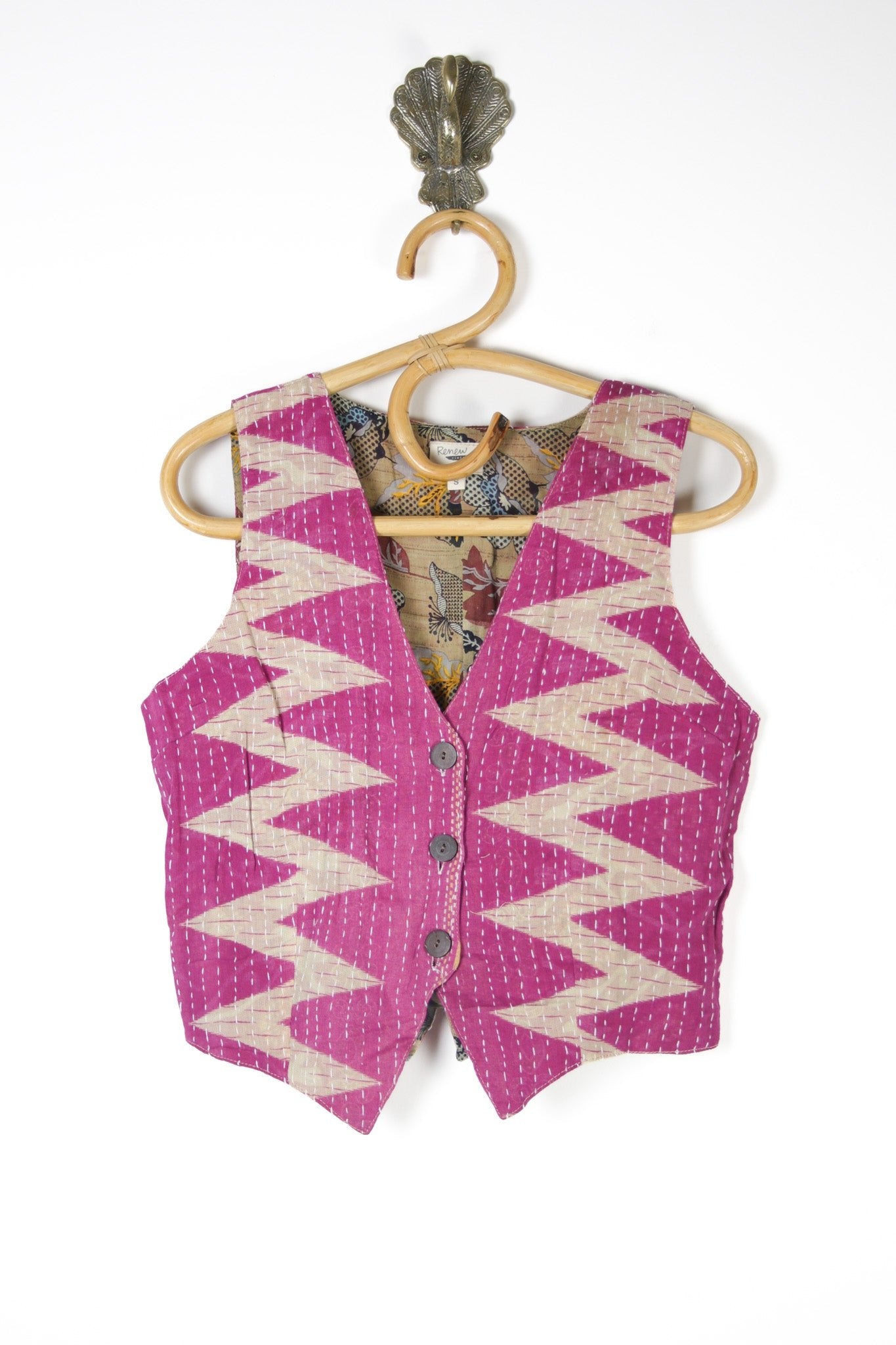 Moksha Kantha Vest S (10158) MokshaVestSRenewVintage101581 Renew Bohemian Pty Ltd