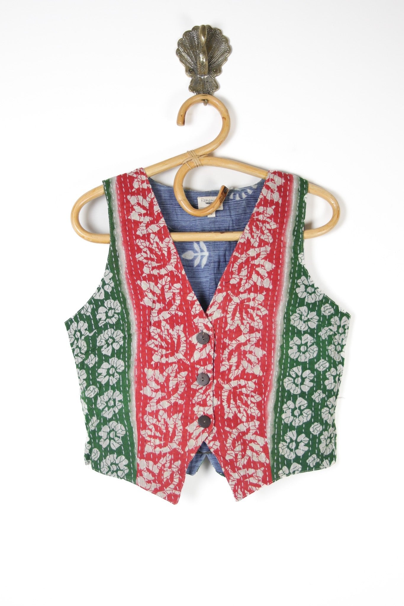 Moksha Kantha Vest S (10164) MokshaVestSRenewVintage101641 Renew Bohemian Pty Ltd