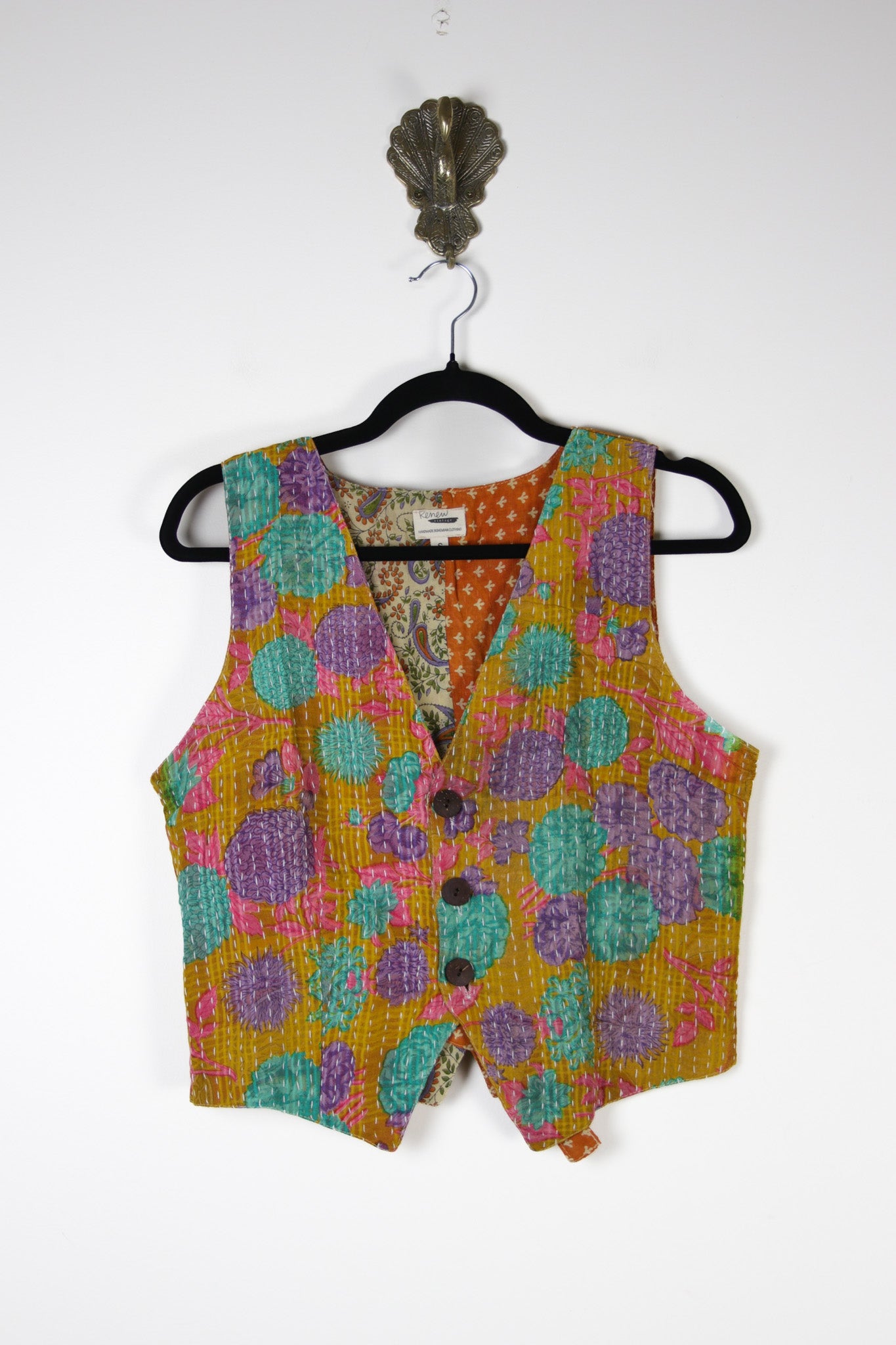 Moksha Kantha Vest S (17383) MokshaVestSRenewVintage173831 Renew Bohemian Pty Ltd