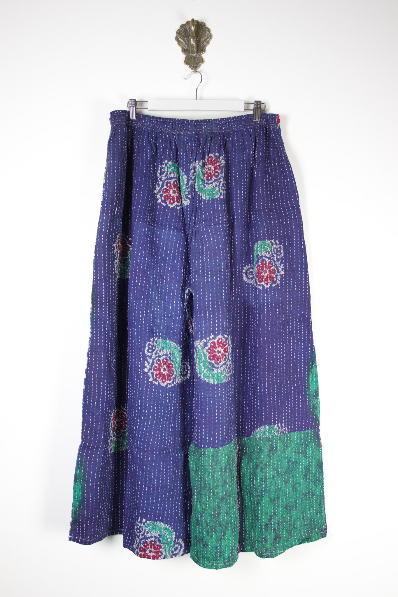 Kantha Palazzo Pants 2XL (14148) PalazzoPants2XLRenewVintage141482 Renew Bohemian Pty Ltd
