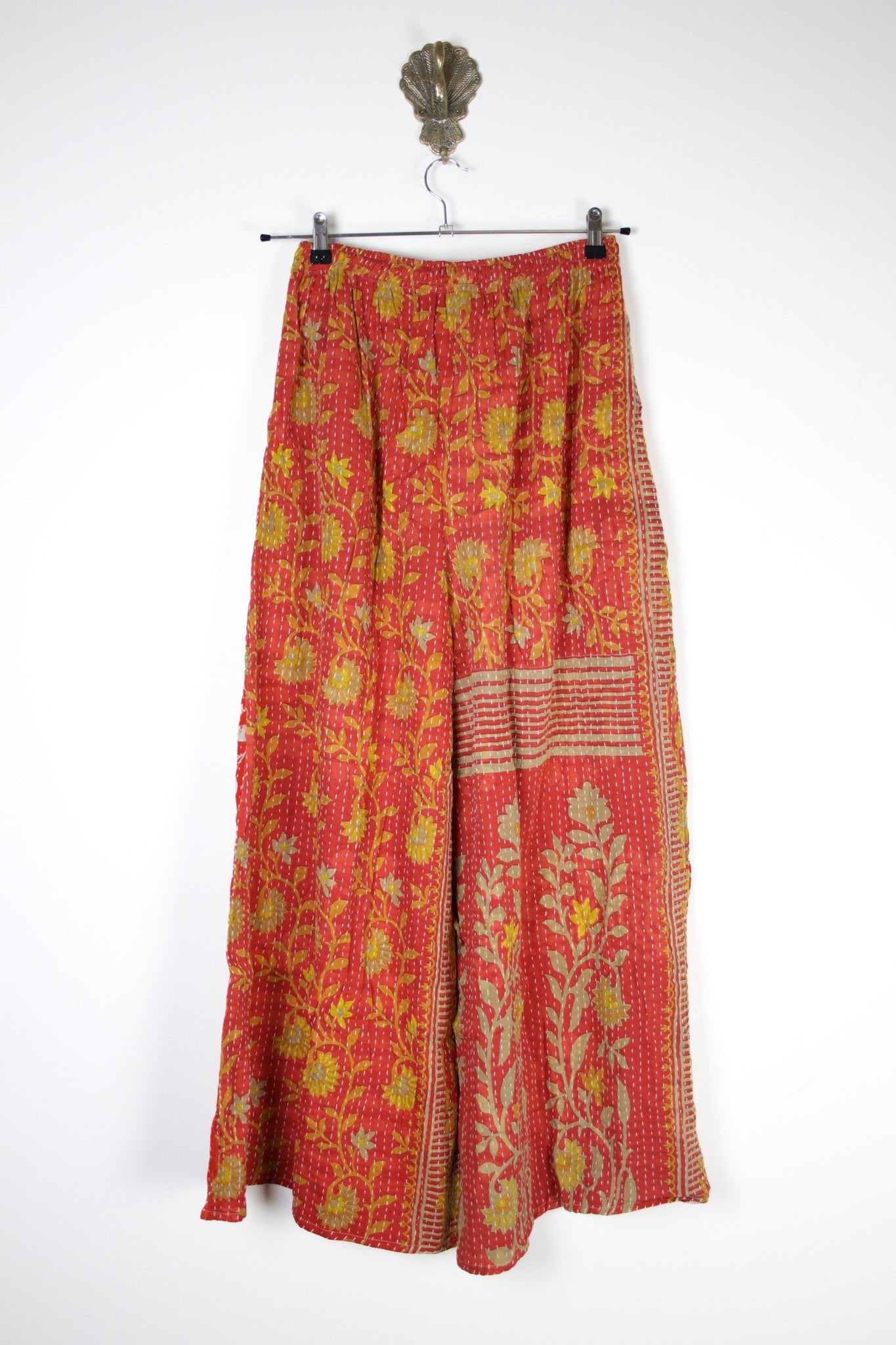 Kantha Palazzo Pants M (16465) PalazzoPantsMRenewVintage164652 Renew Bohemian Pty Ltd