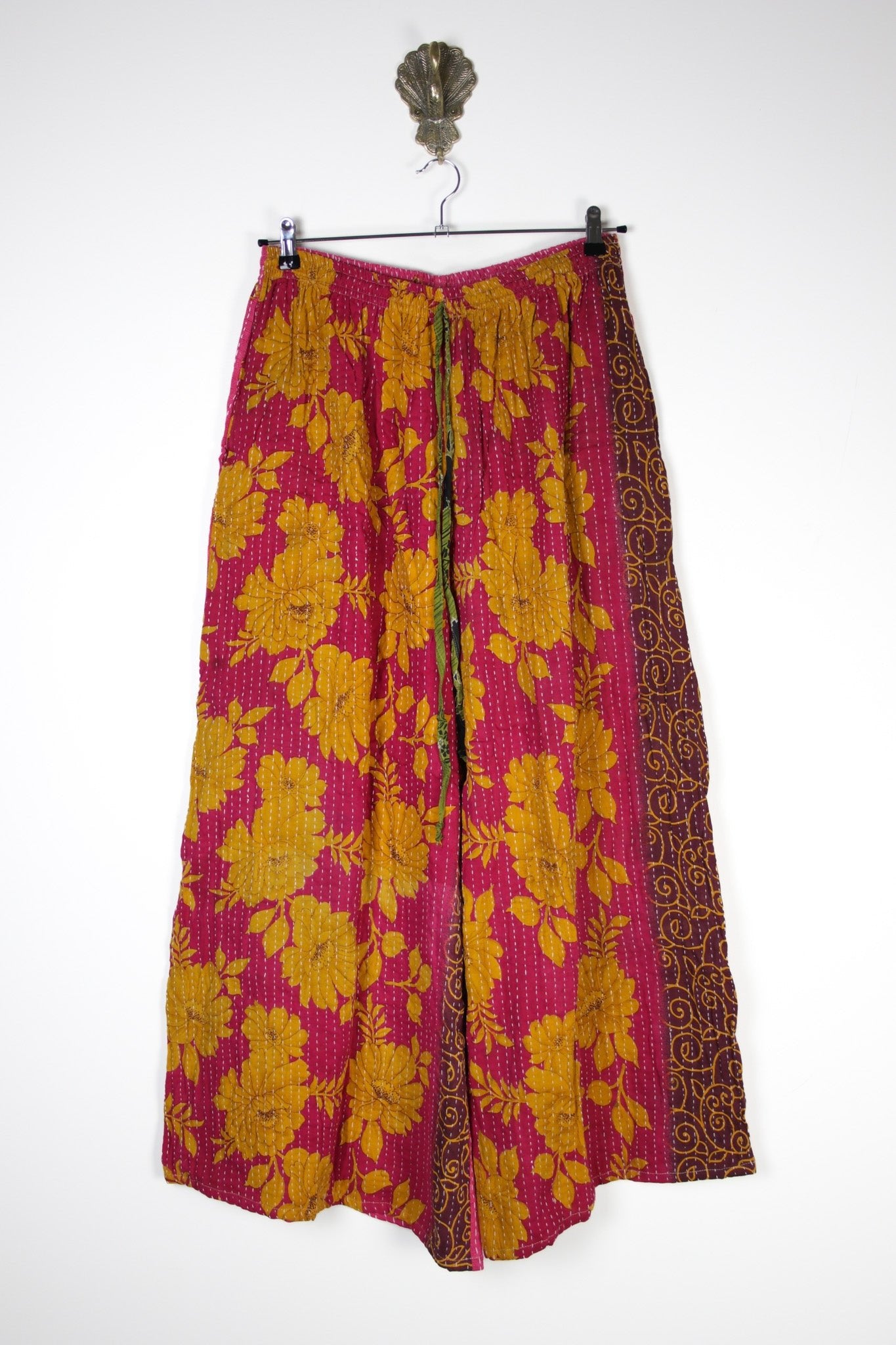 Kantha Palazzo Pants XL (16440) PalazzoPantsXLRenewVintage164401 Renew Bohemian Pty Ltd