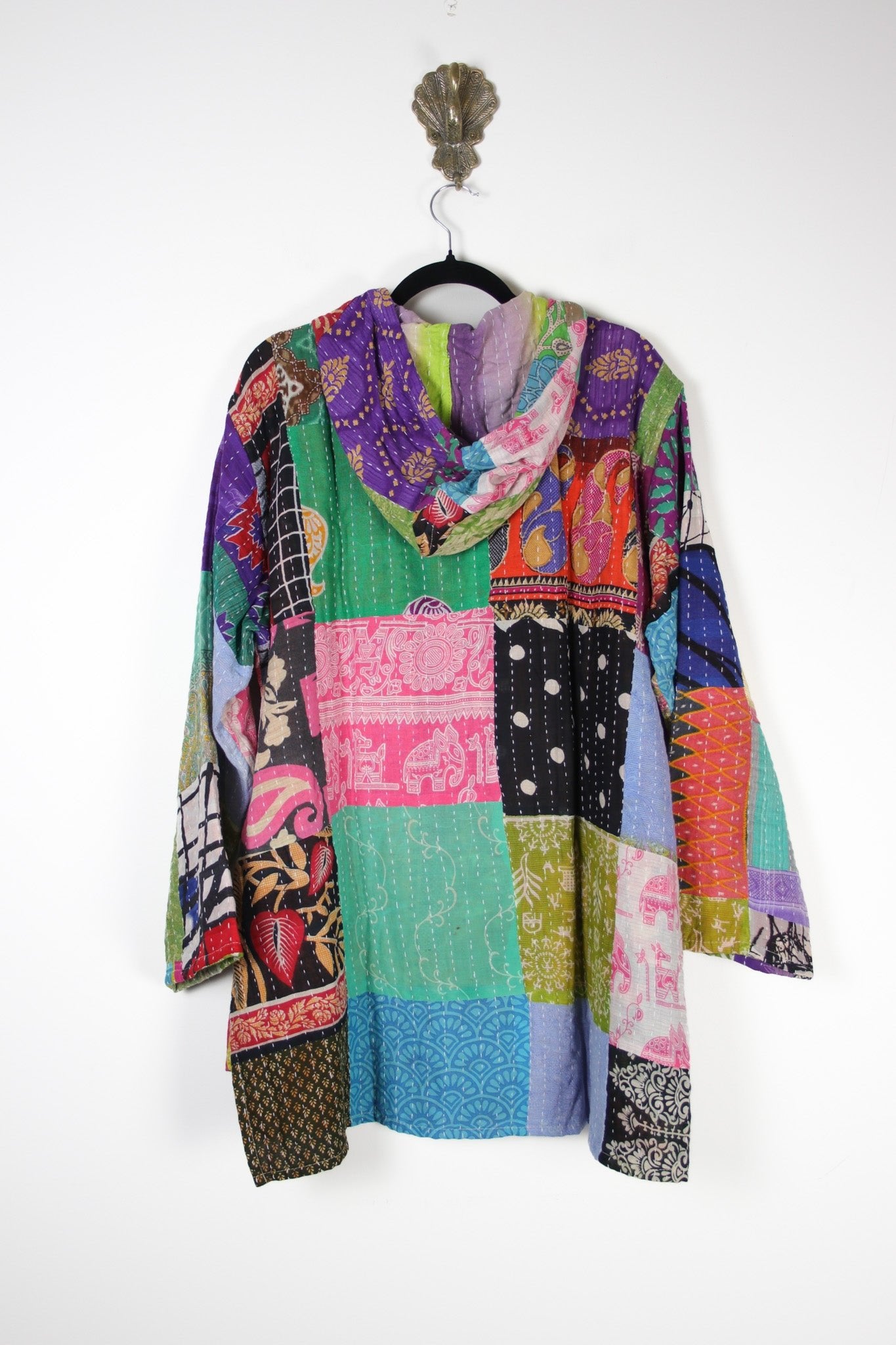 Patchwork Homebody Hoodie 2XL (20163) PatchworkHomebodyHoodie2XLRenewBohemian201632 Renew Bohemian Pty Ltd