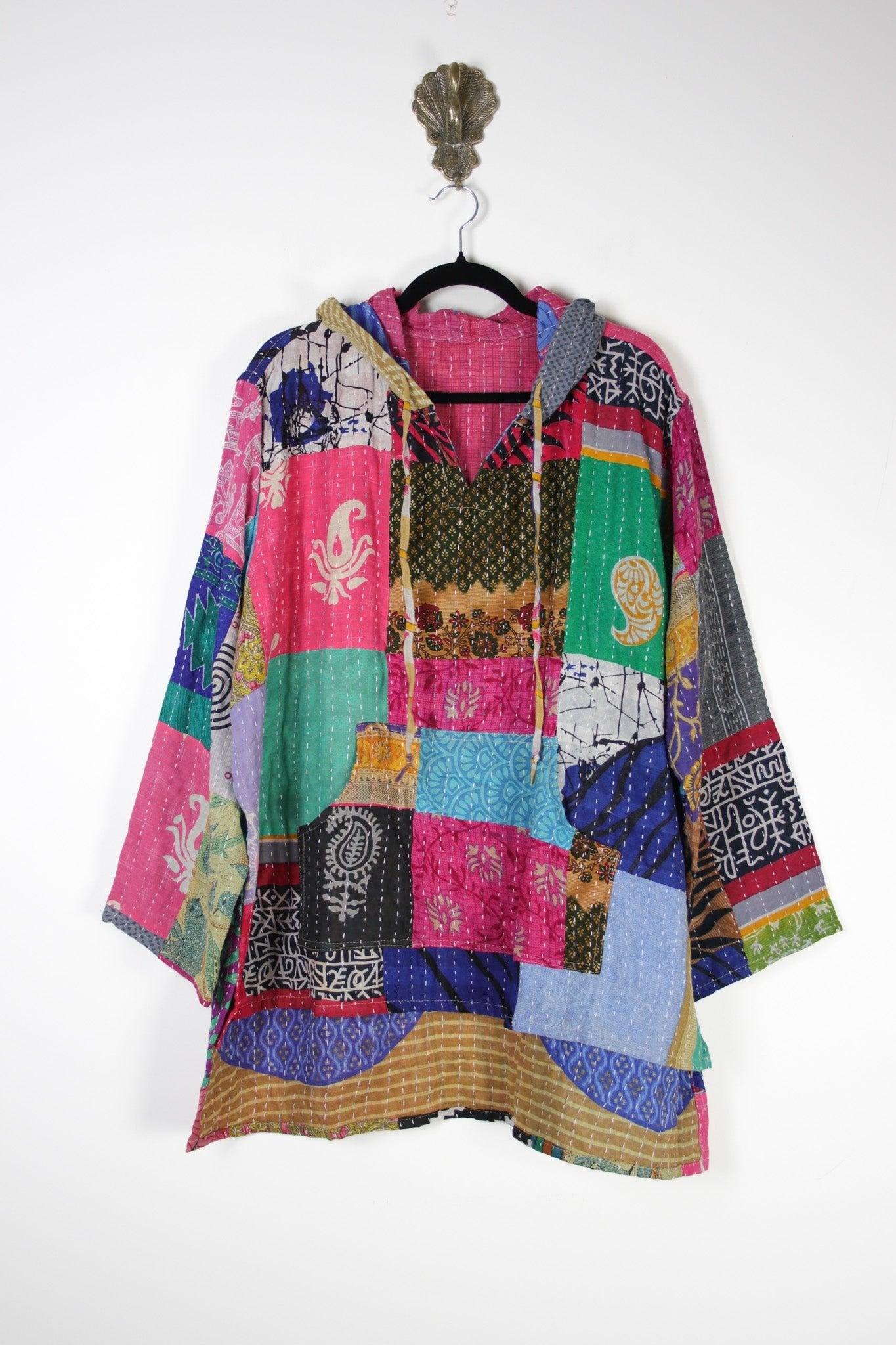 Patchwork Homebody Hoodie 2XL (20164) PatchworkHomebodyHoodie2XLRenewBohemian201641 Renew Bohemian Pty Ltd