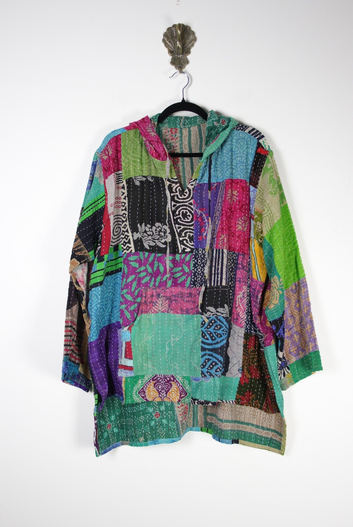 Patchwork Homebody Hoodie 2XL (20166) PatchworkHomebodyHoodie2XLRenewBohemian201661 Renew Bohemian Pty Ltd