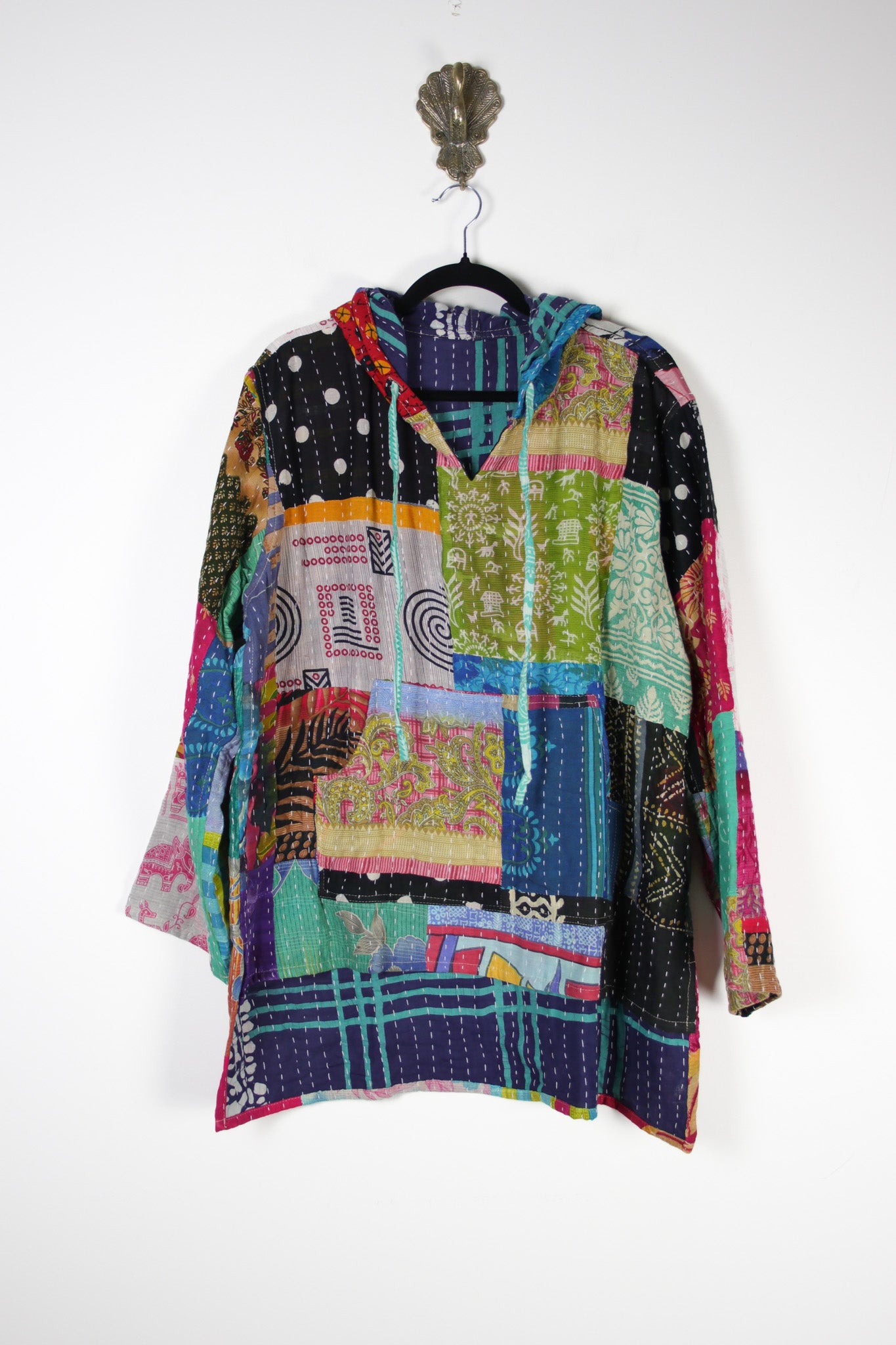 Patchwork Homebody Hoodie L (20133) PatchworkHomebodyHoodieLRenewBohemian201331 Renew Bohemian Pty Ltd
