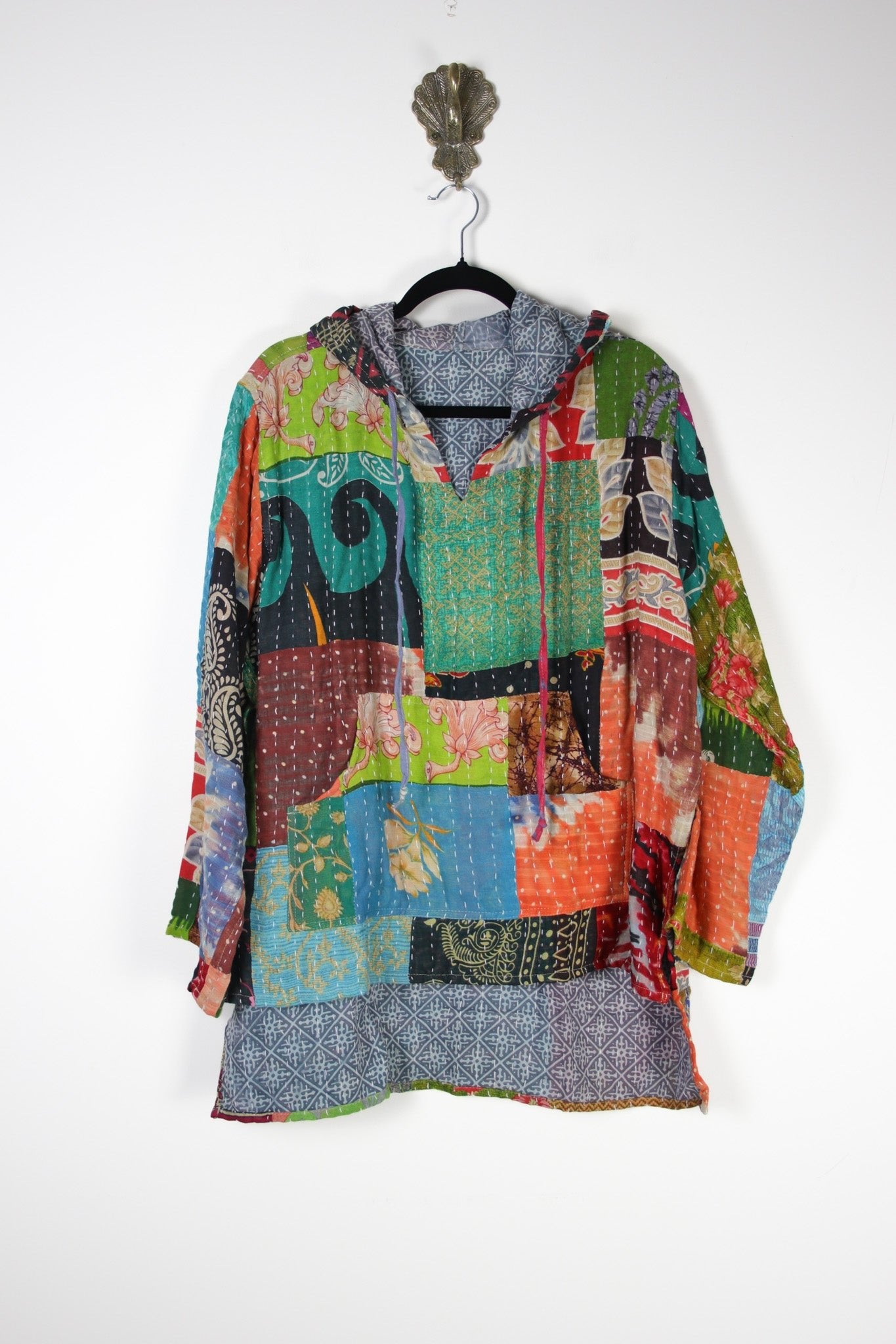 Patchwork Homebody Hoodie M (20121) PatchworkHomebodyHoodieMRenewBohemian201211 Renew Bohemian Pty Ltd
