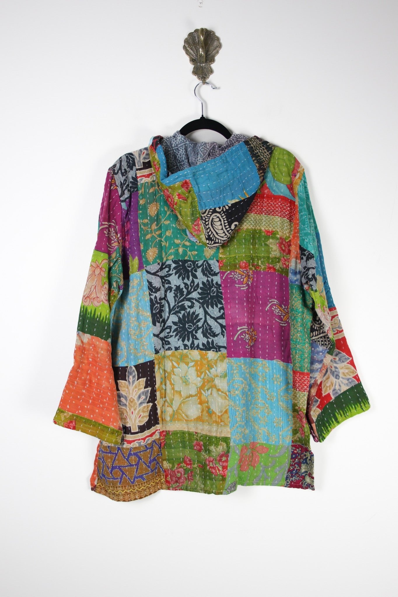 Patchwork Homebody Hoodie M (20121) PatchworkHomebodyHoodieMRenewBohemian201212 Renew Bohemian Pty Ltd