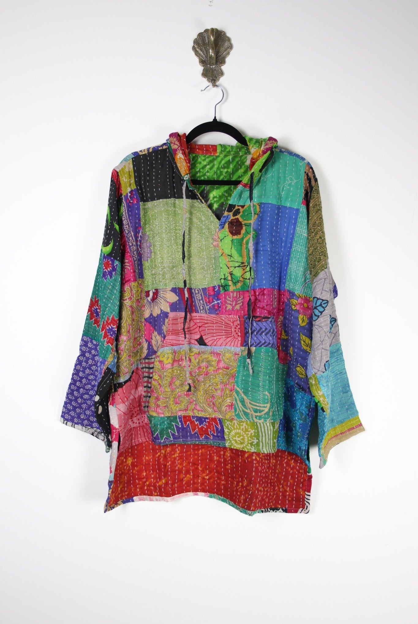 Patchwork Homebody Hoodie S (20107) PatchworkHomebodyHoodieSRenewBohemian201071 Renew Bohemian Pty Ltd