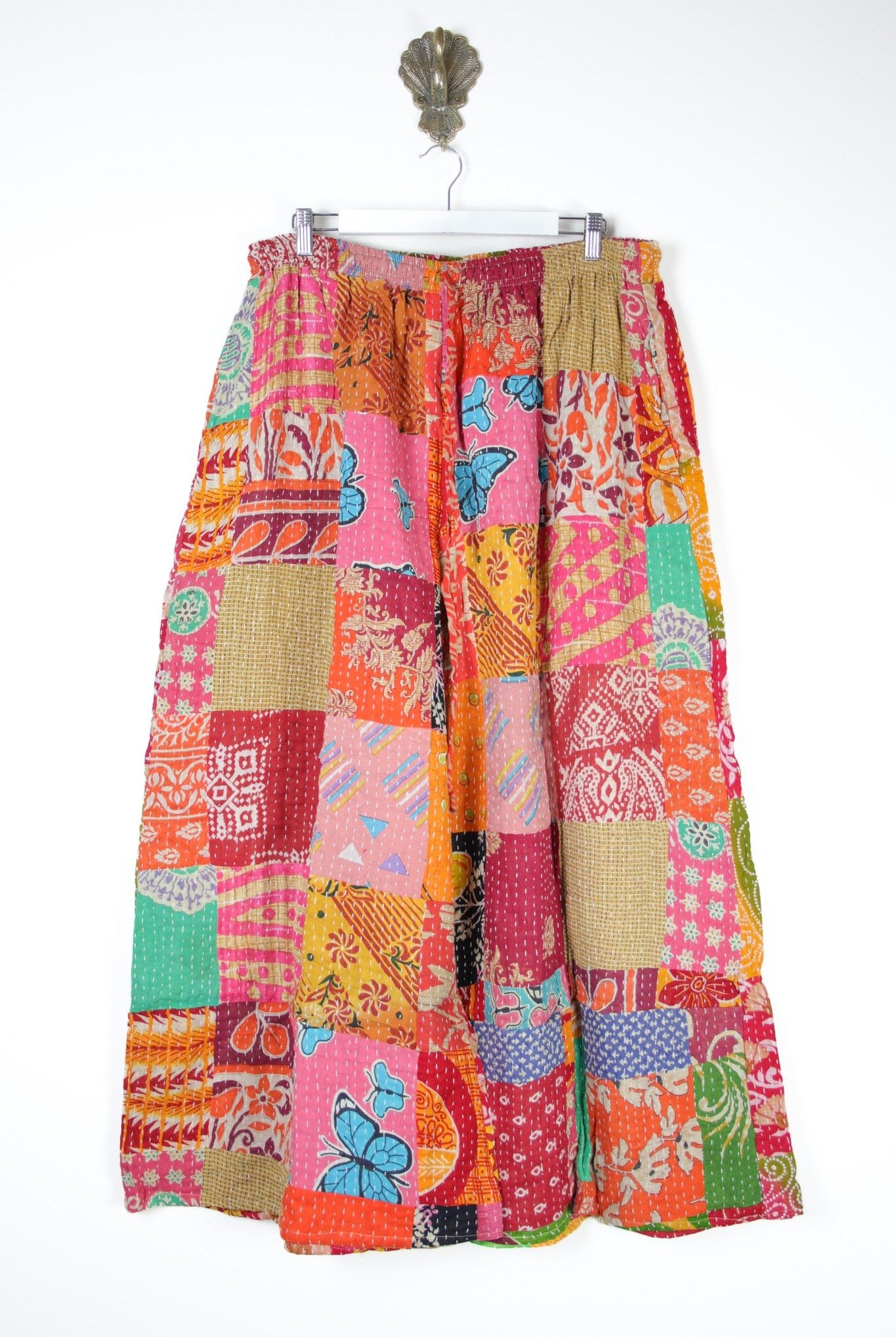 Patchwork Palazzo Pants 2XL (14663) PatchworkPalazzo2XLRenewVintage146631 Renew Bohemian Pty Ltd