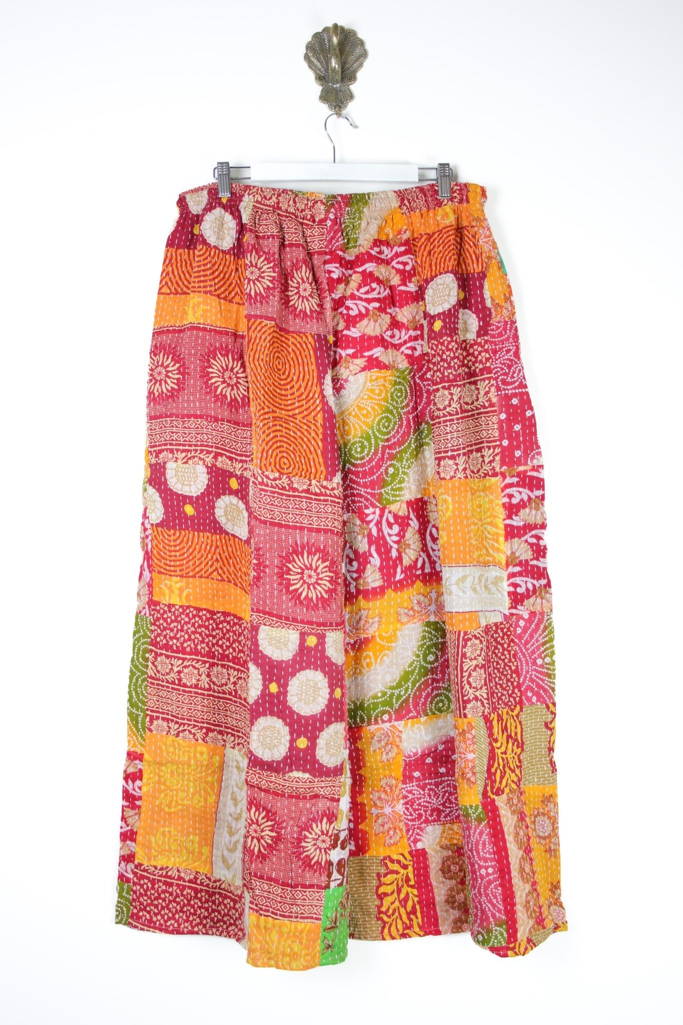 Patchwork Palazzo Pants 2XL (14663) PatchworkPalazzo2XLRenewVintage146632 Renew Bohemian Pty Ltd