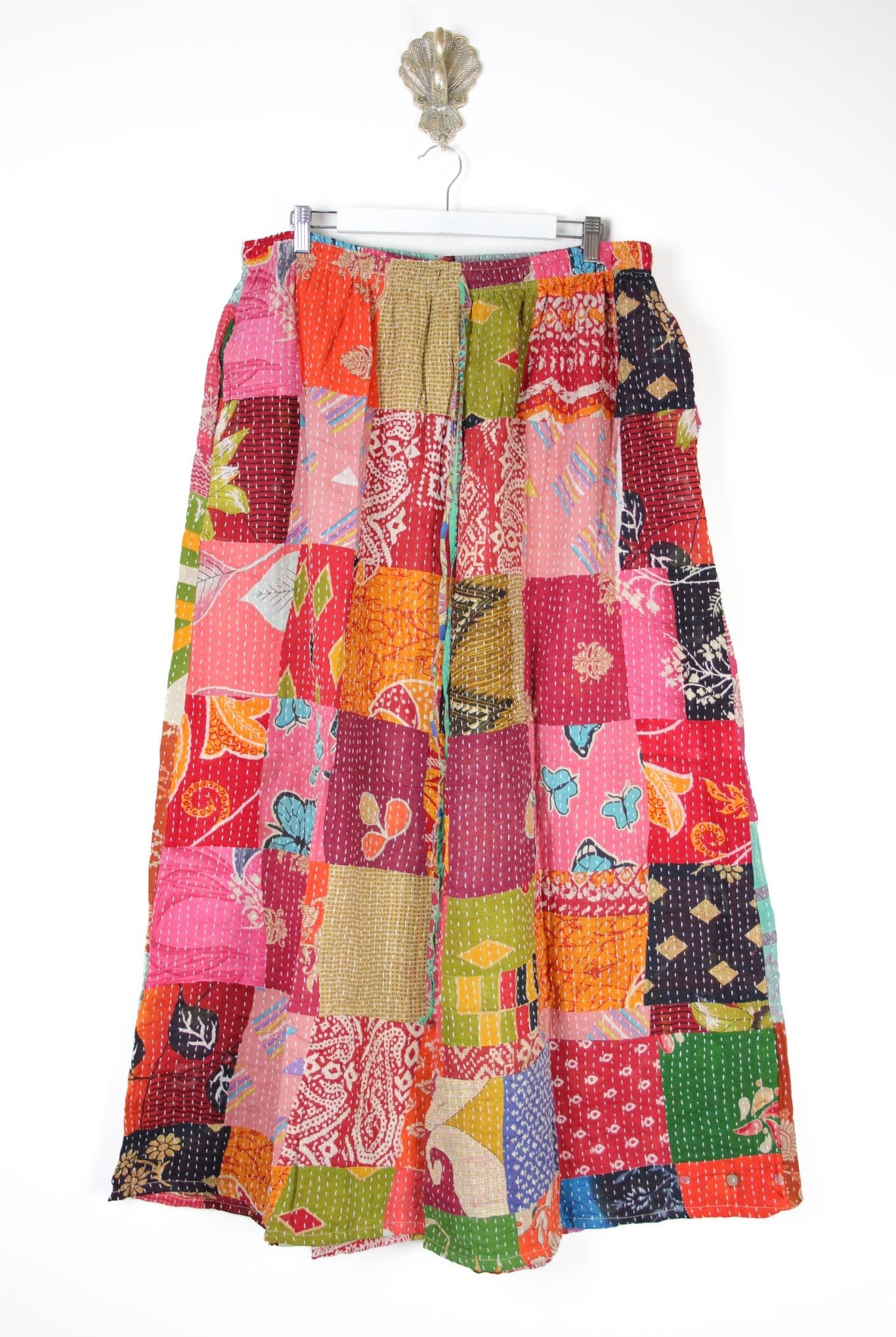 Patchwork Palazzo Pants 3XL (14660) PatchworkPalazzo3XLRenewVintage146601 Renew Bohemian Pty Ltd