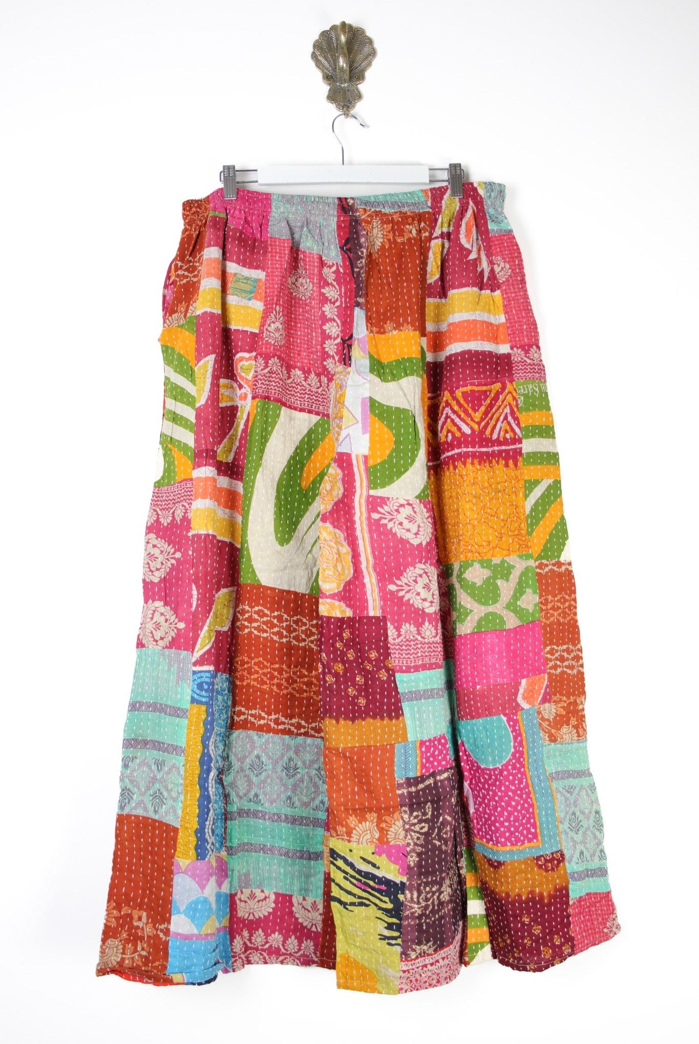 Patchwork Palazzo Pants 3XL (14660) PatchworkPalazzo3XLRenewVintage146602 Renew Bohemian Pty Ltd