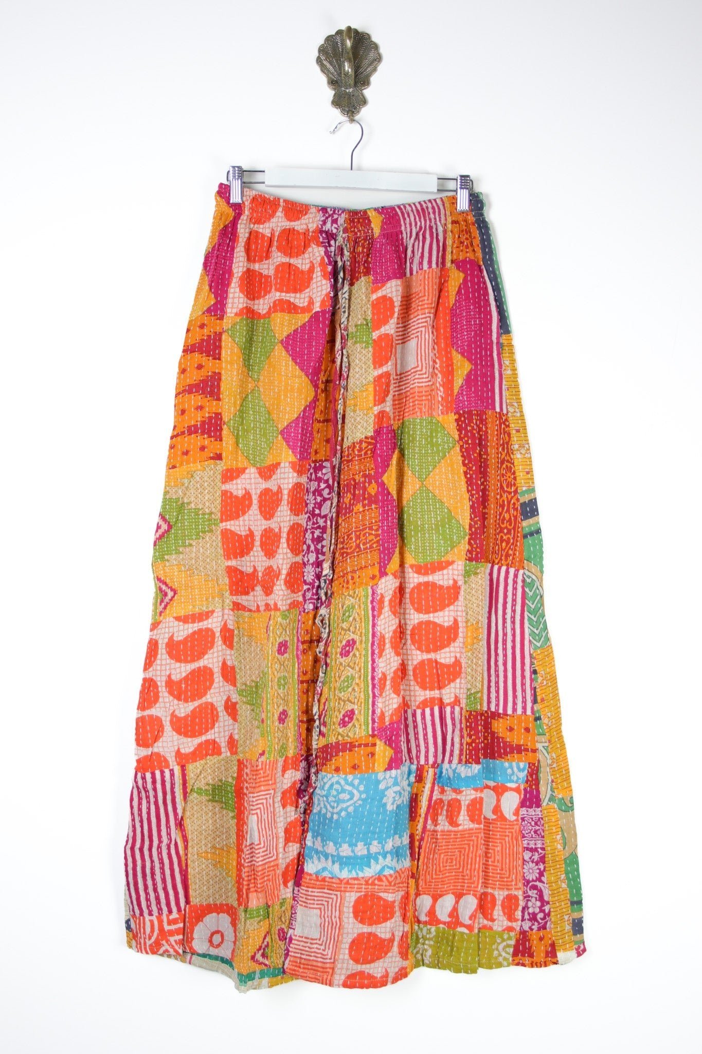 Patchwork Palazzo Pants M (14695) PatchworkPalazzoMRenewVintage146951 Renew Bohemian Pty Ltd