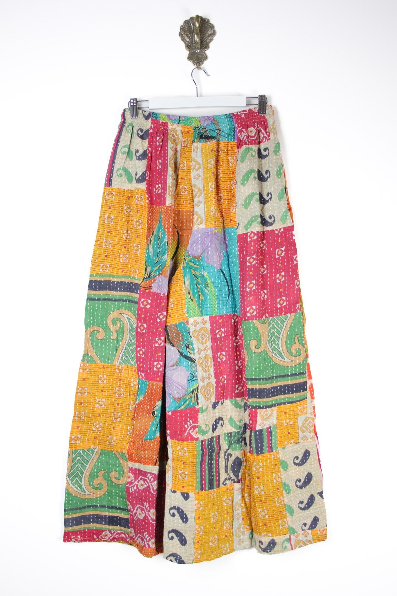 Patchwork Palazzo Pants M (14695) PatchworkPalazzoMRenewVintage146952 Renew Bohemian Pty Ltd