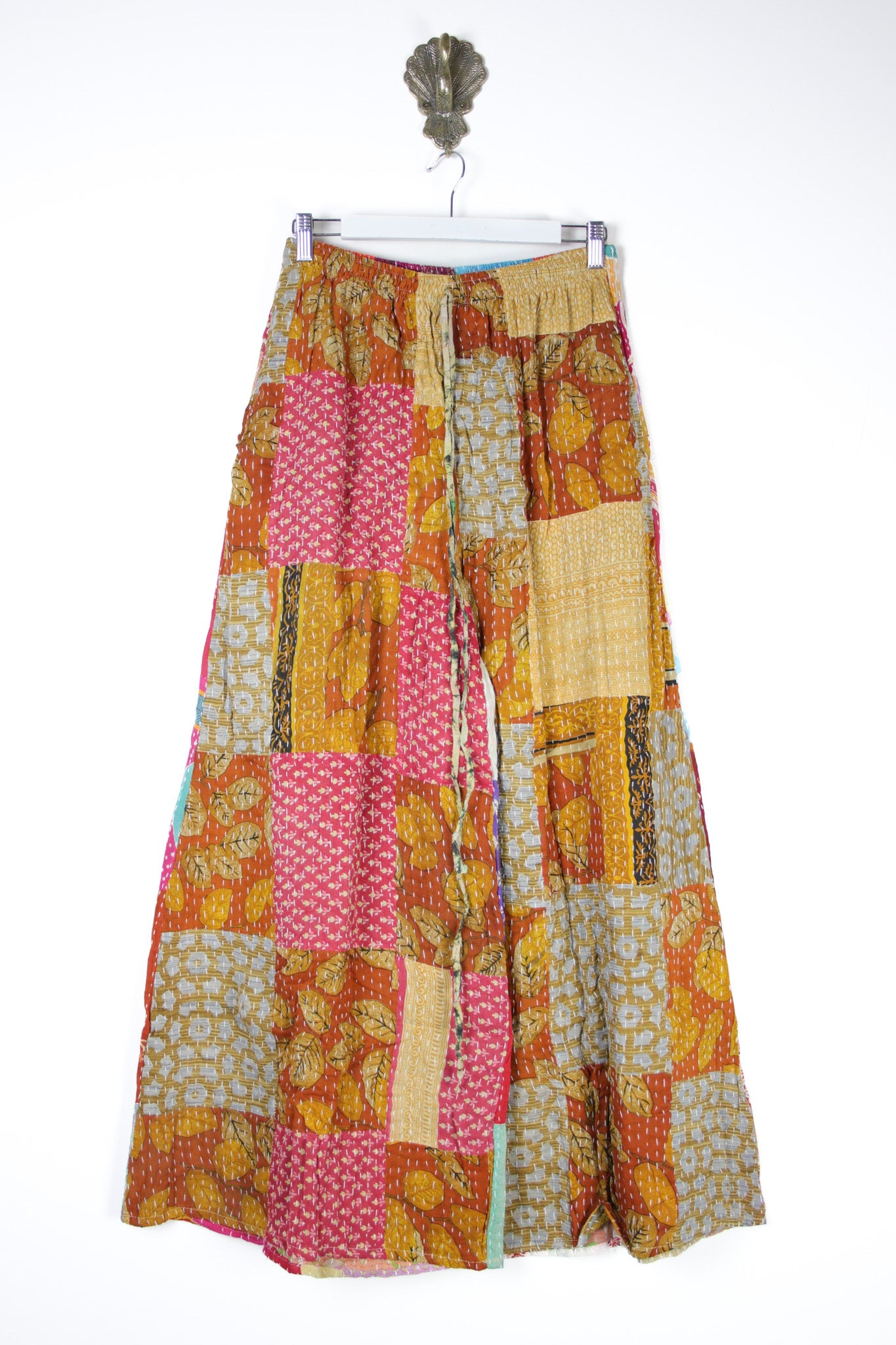 Patchwork Palazzo Pants S (14704)