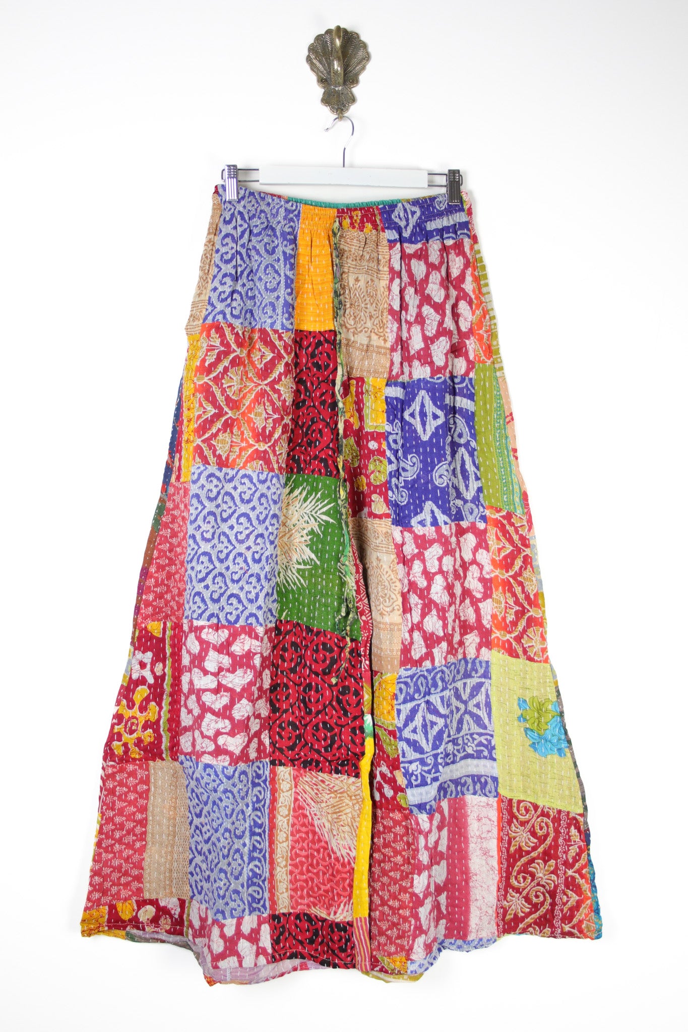 Patchwork Palazzo Pants S (14706)